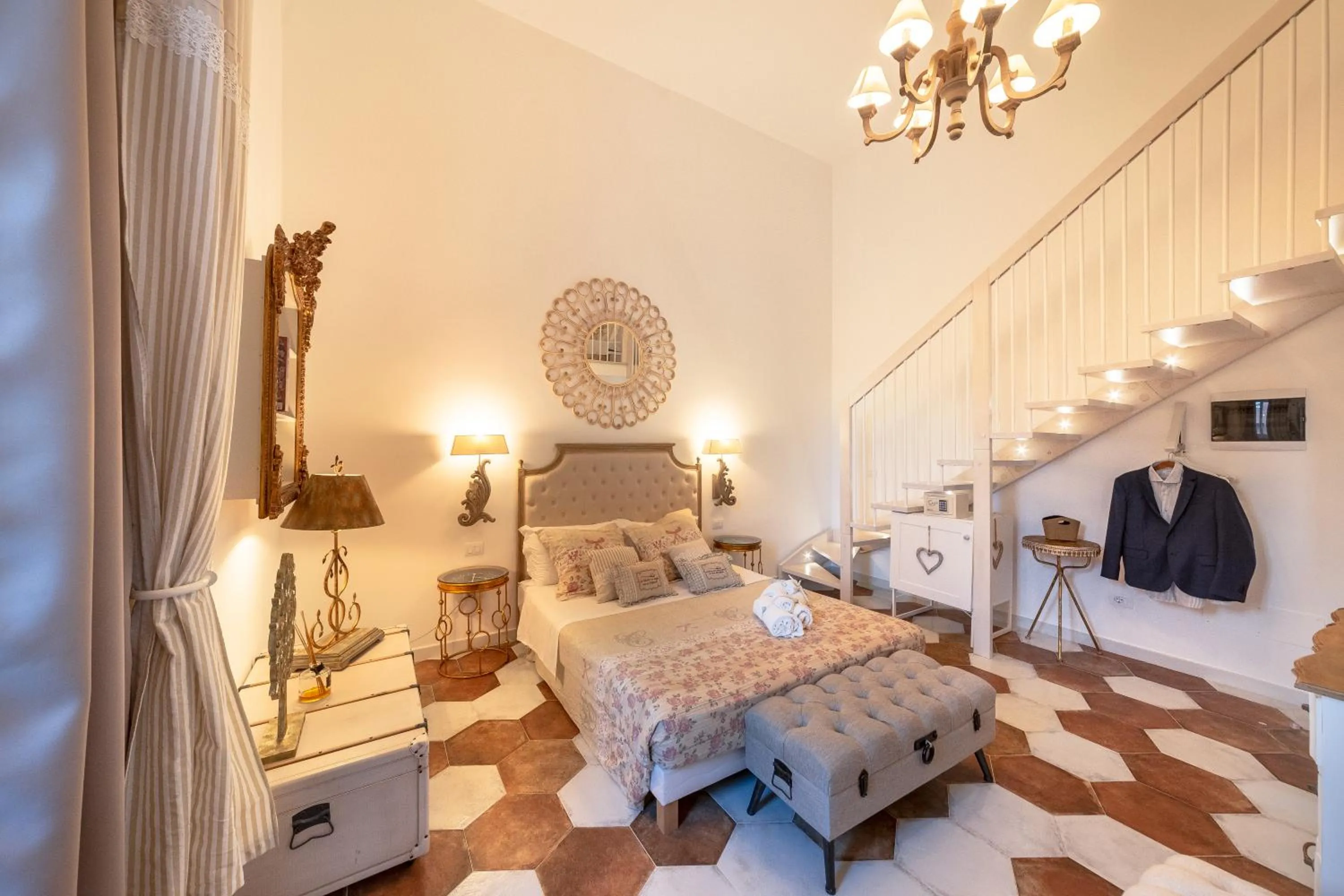 Bed in QuattroCuori Boutique Hotel & Spa