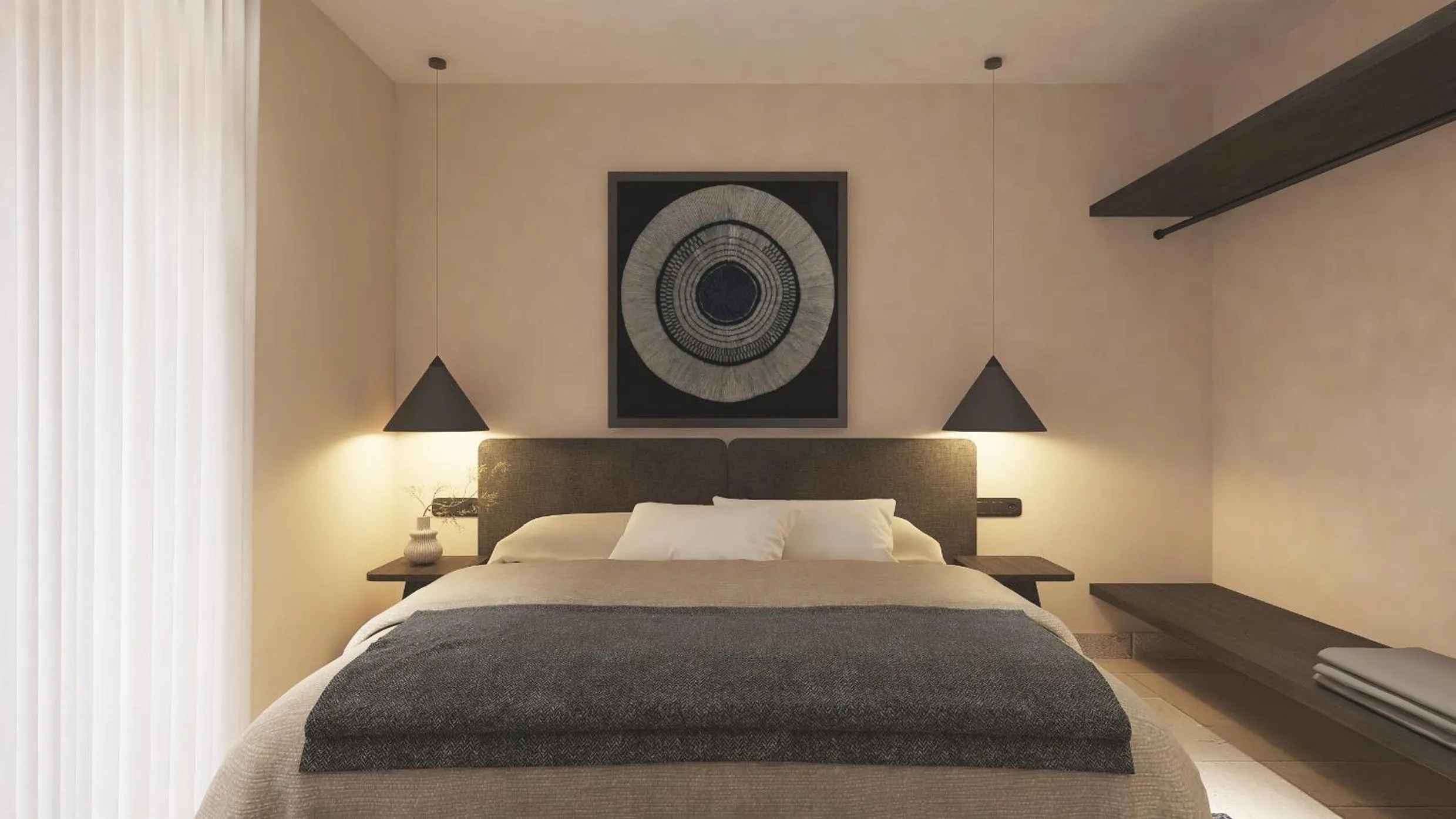 Bed in Melidron Hotel Suites Villas