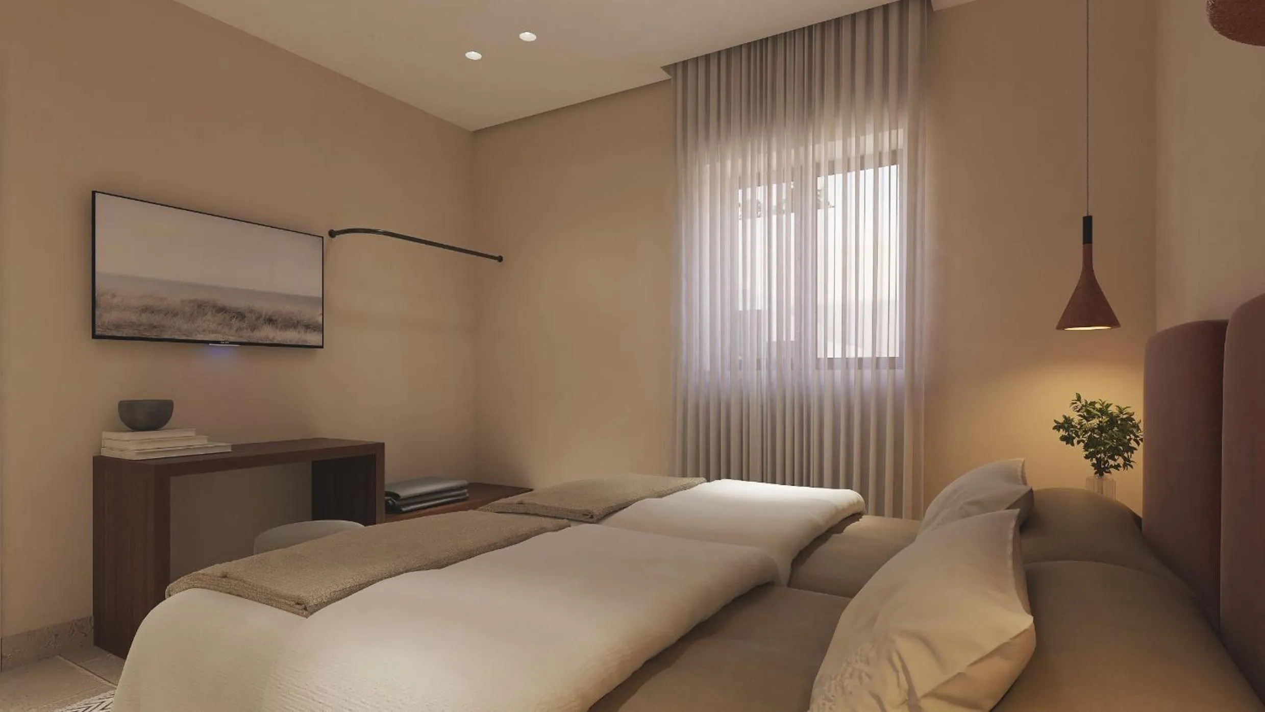 Bed in Melidron Hotel Suites Villas