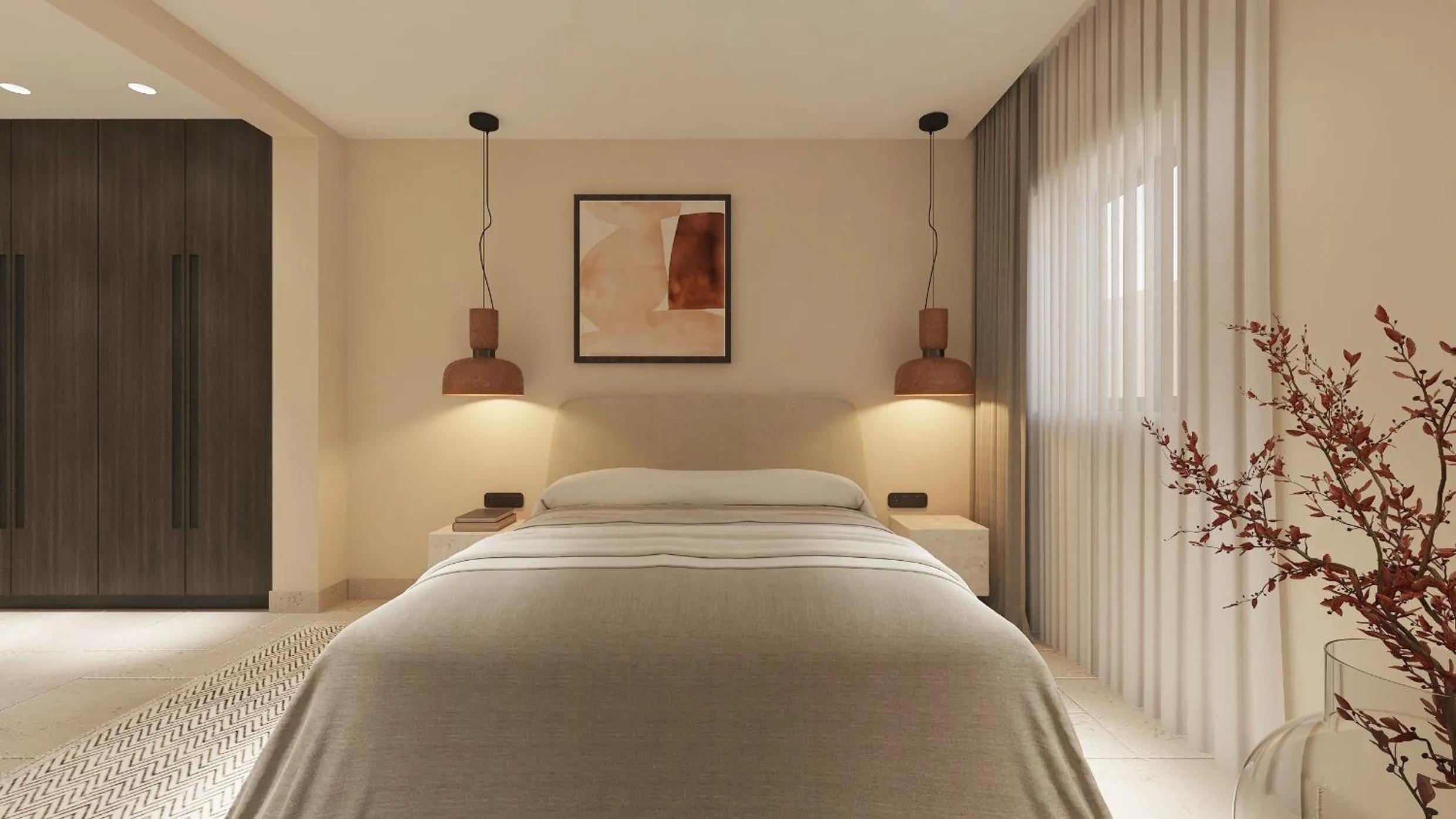 Bed in Melidron Hotel Suites Villas