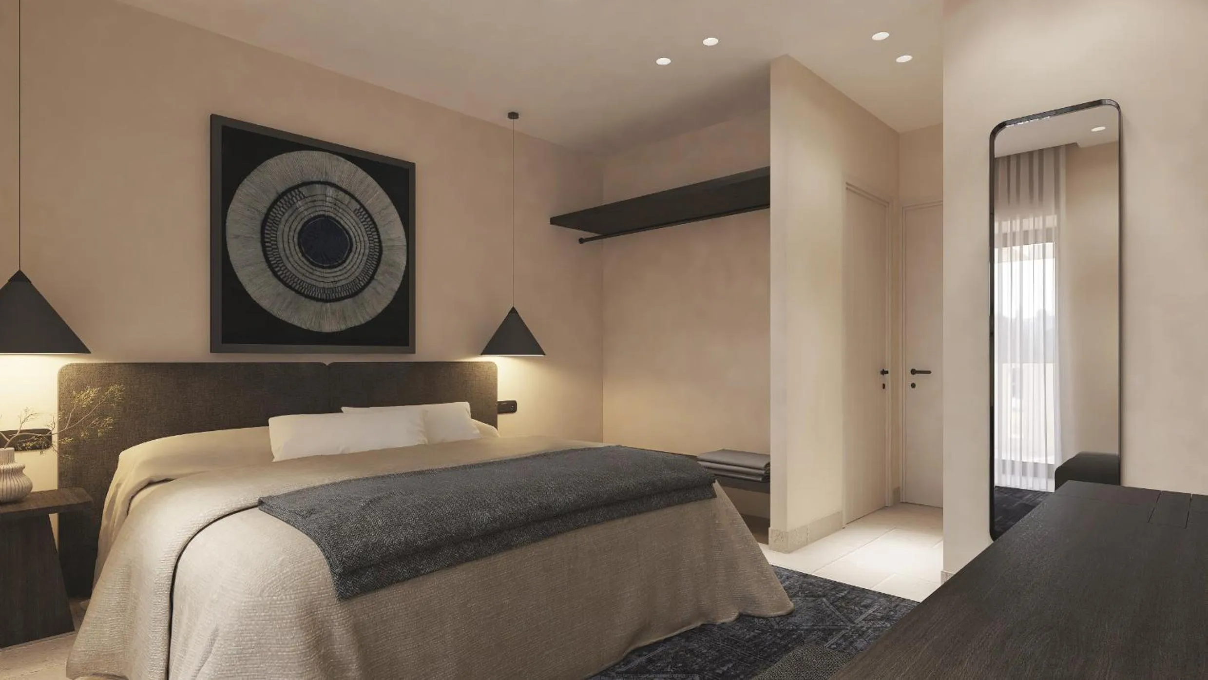 Bed in Melidron Hotel Suites Villas