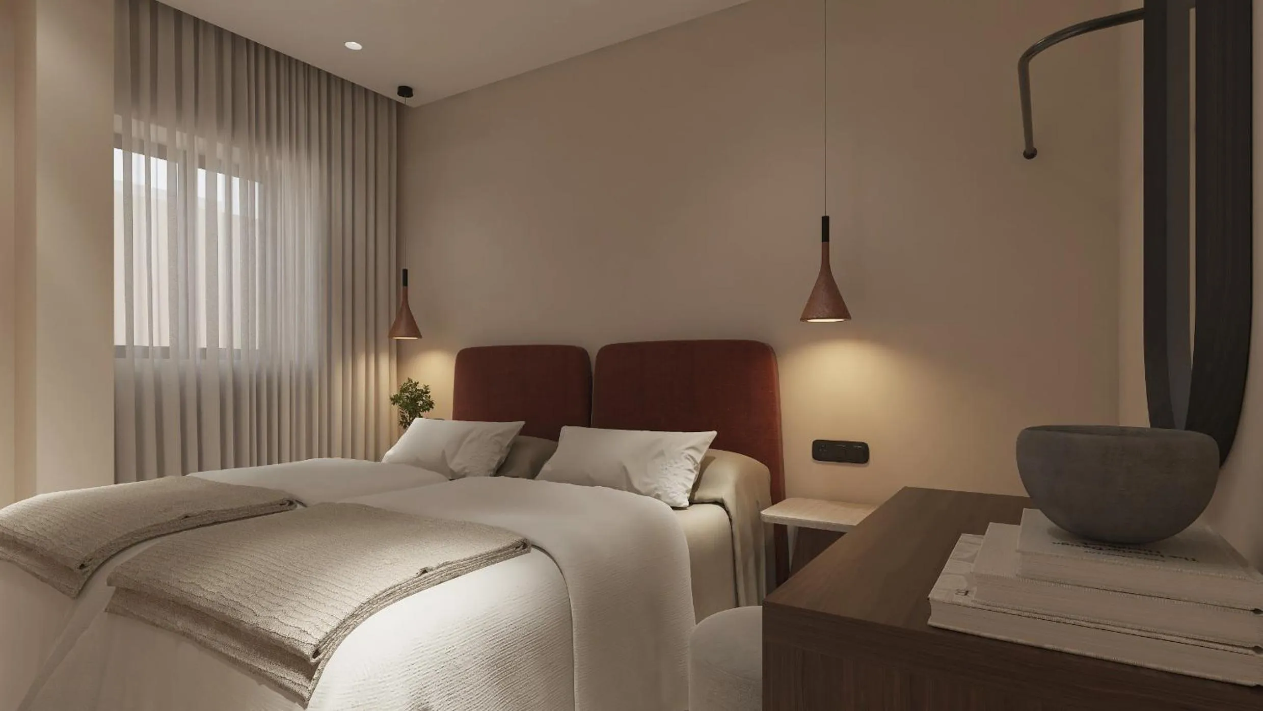 Bed in Melidron Hotel Suites Villas