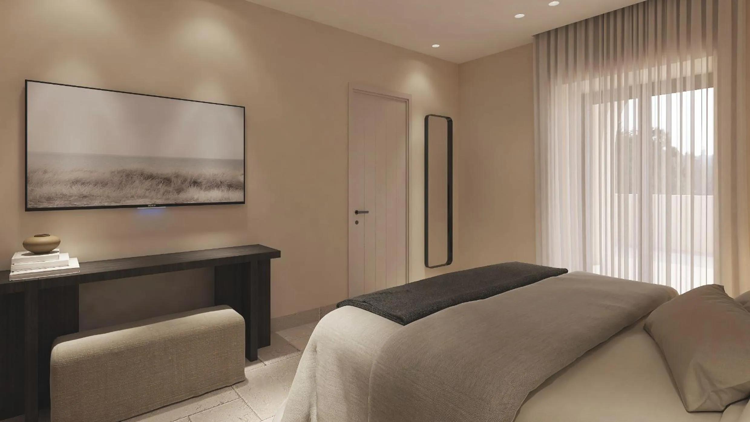 Bed in Melidron Hotel Suites Villas