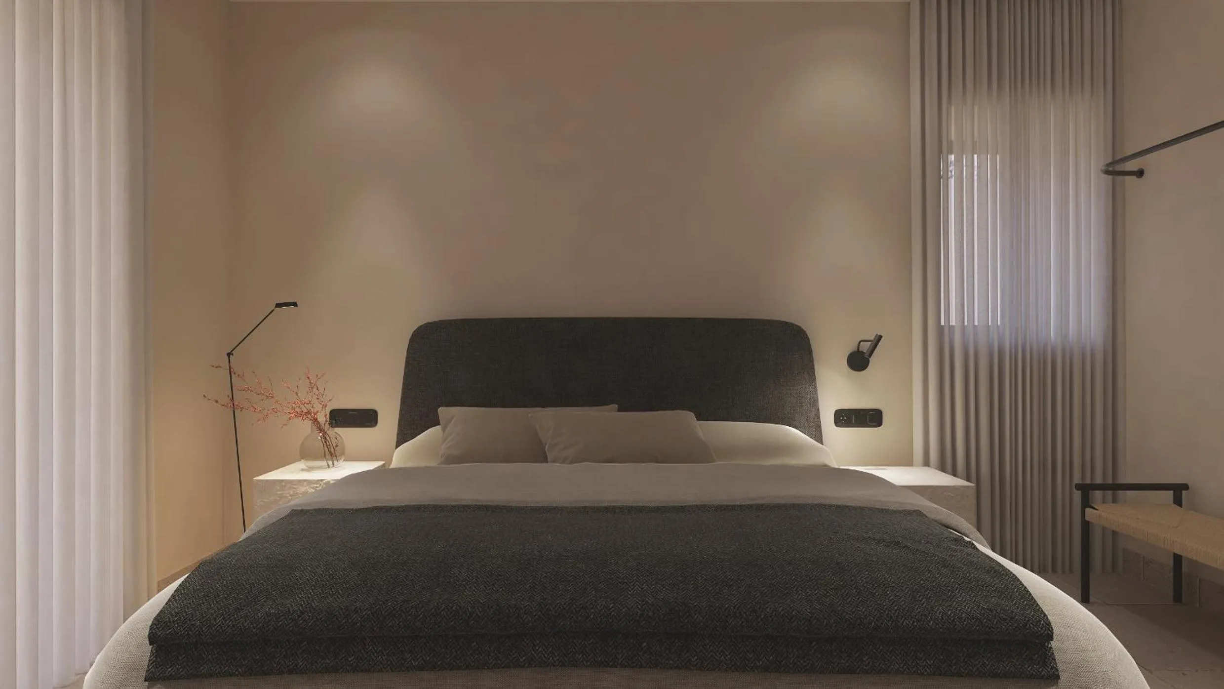 Bed in Melidron Hotel Suites Villas