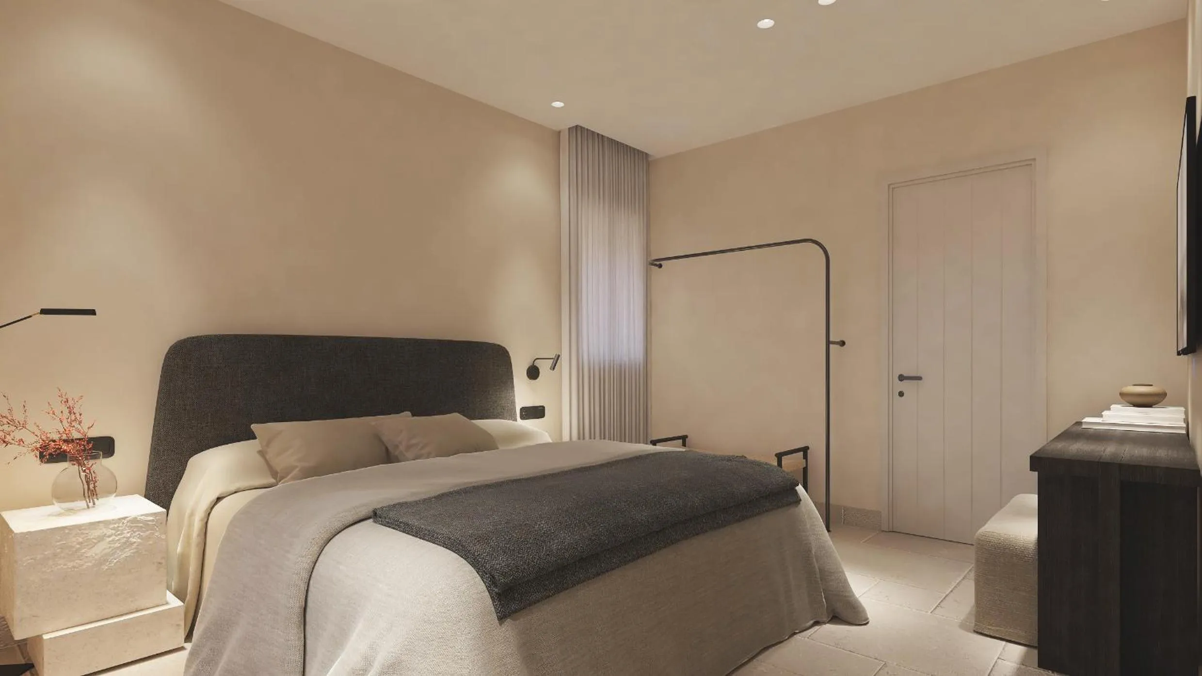 Bed in Melidron Hotel Suites Villas