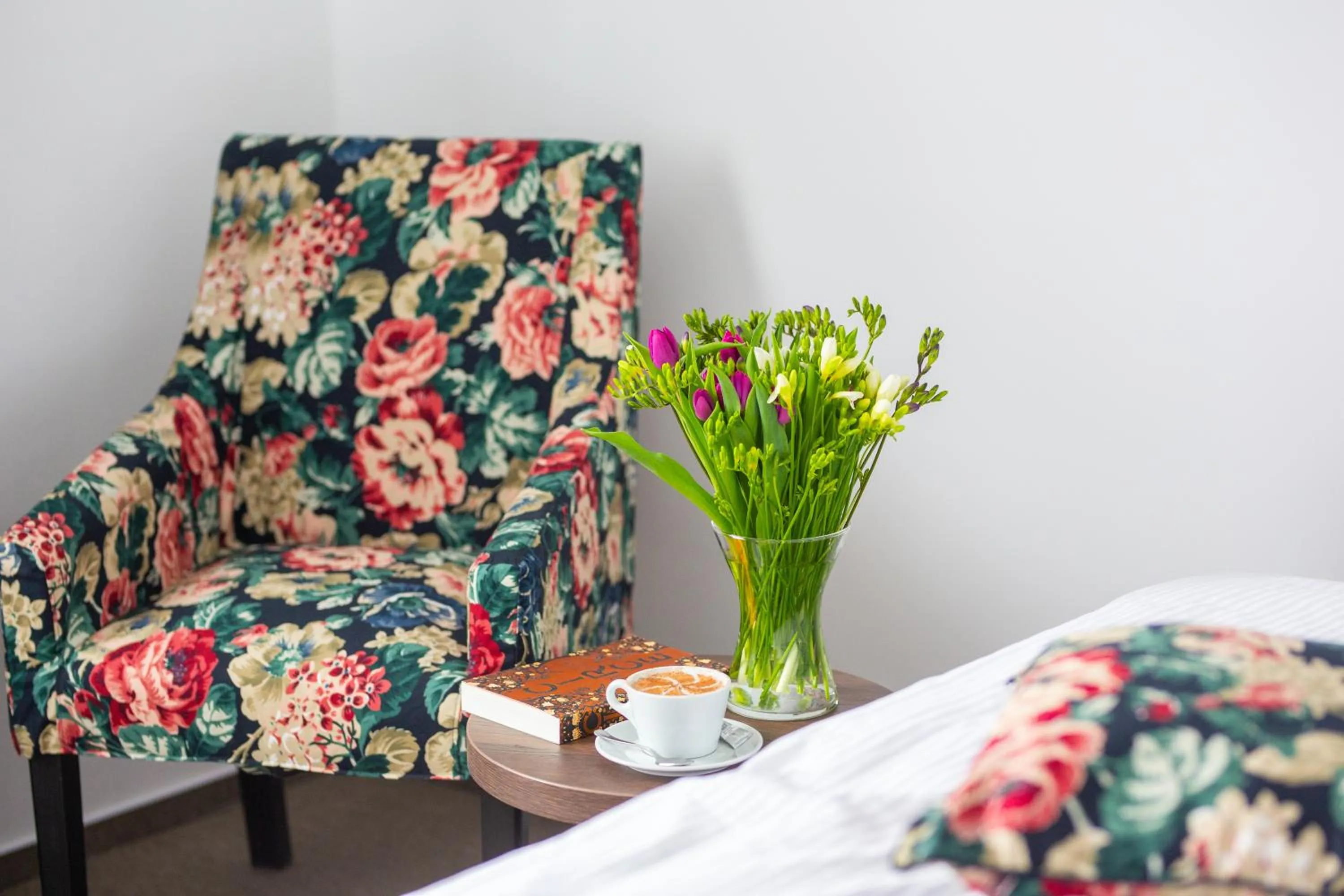Seating area, Bed in Hotel Olympionik