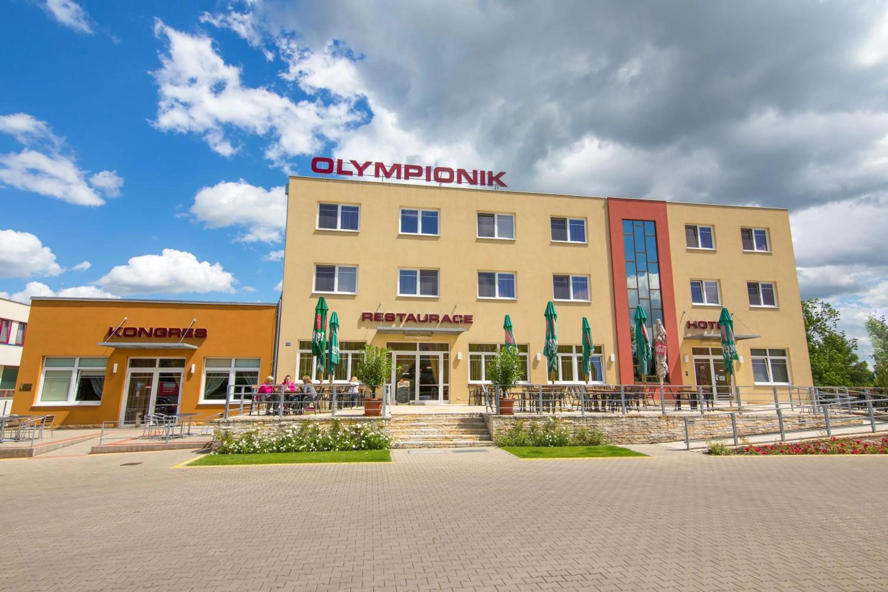 Property building in Hotel Olympionik