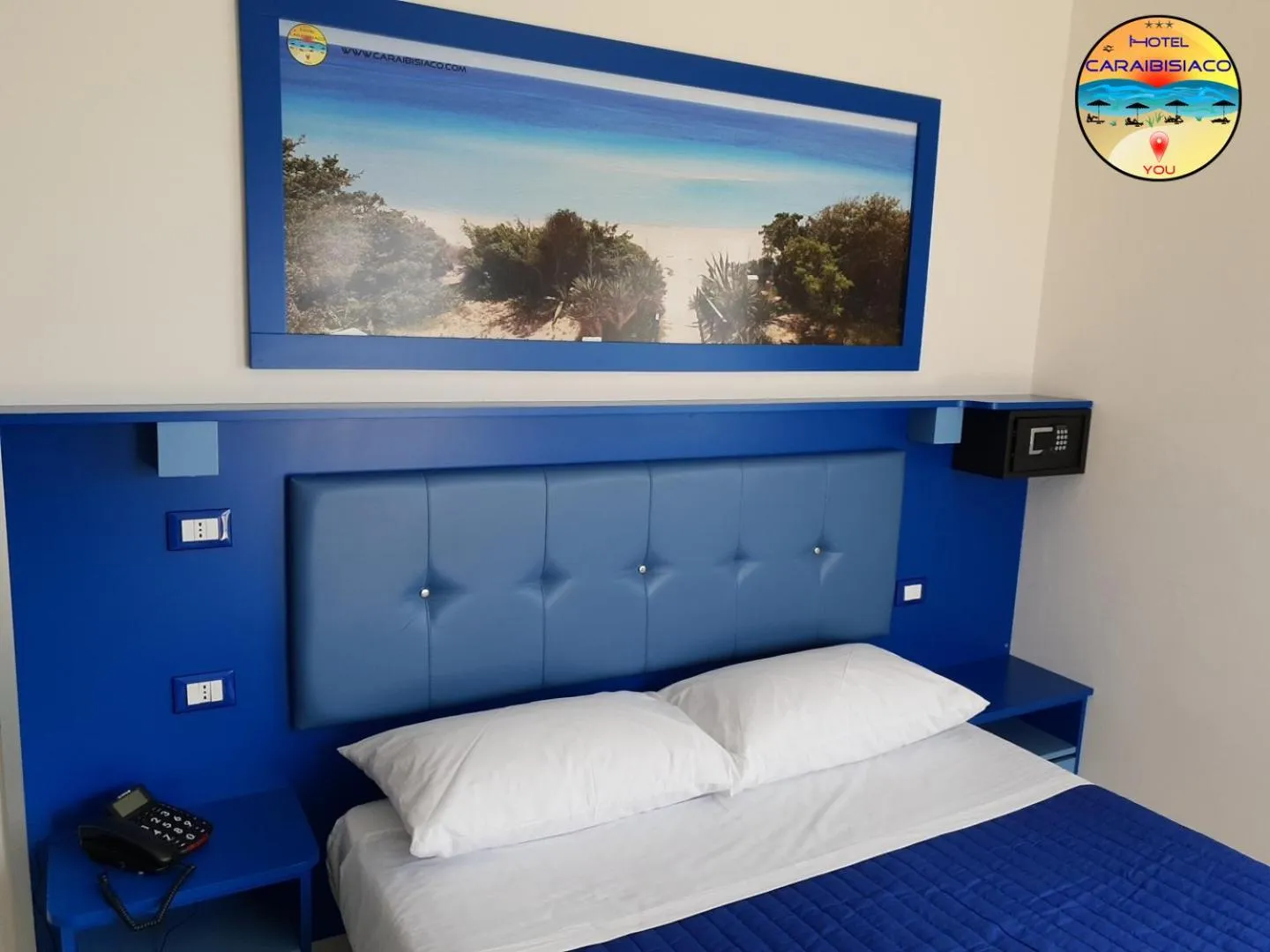 Bed in Hotel Caraibisiaco sul mare