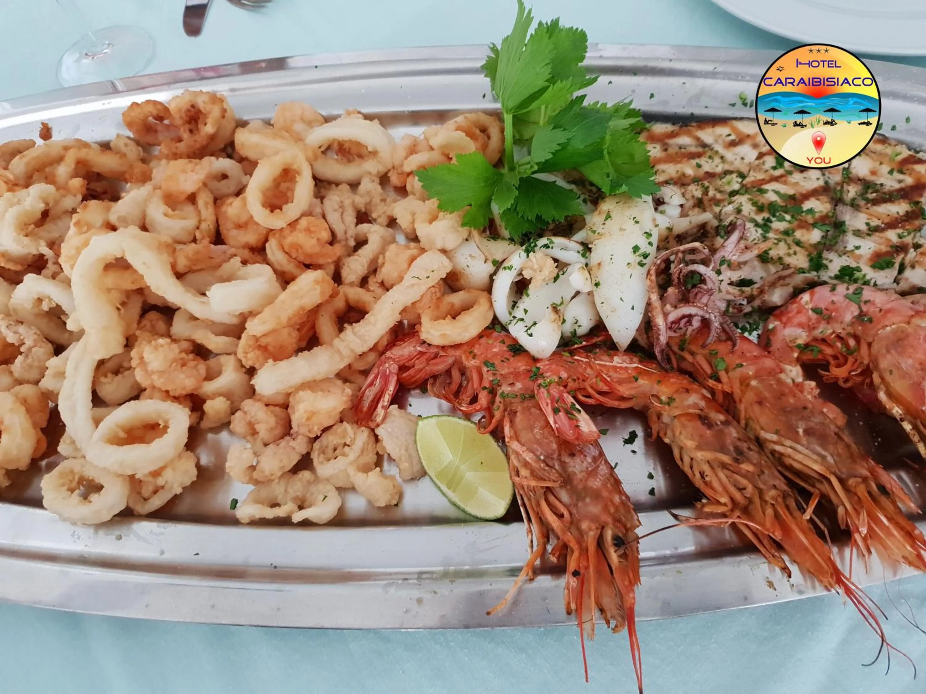 Food and drinks in Hotel Caraibisiaco sul mare