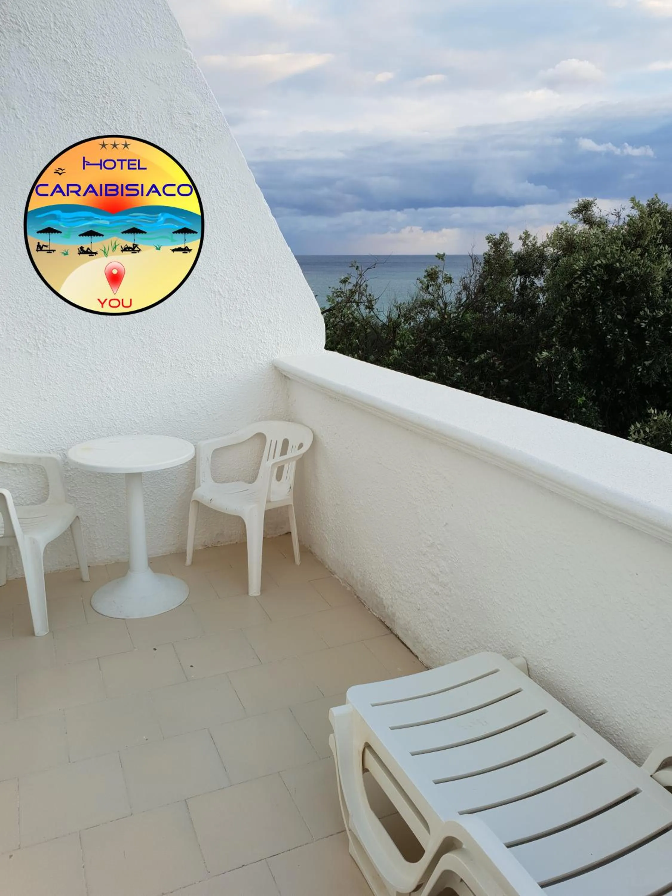 Balcony/Terrace in Hotel Caraibisiaco sul mare