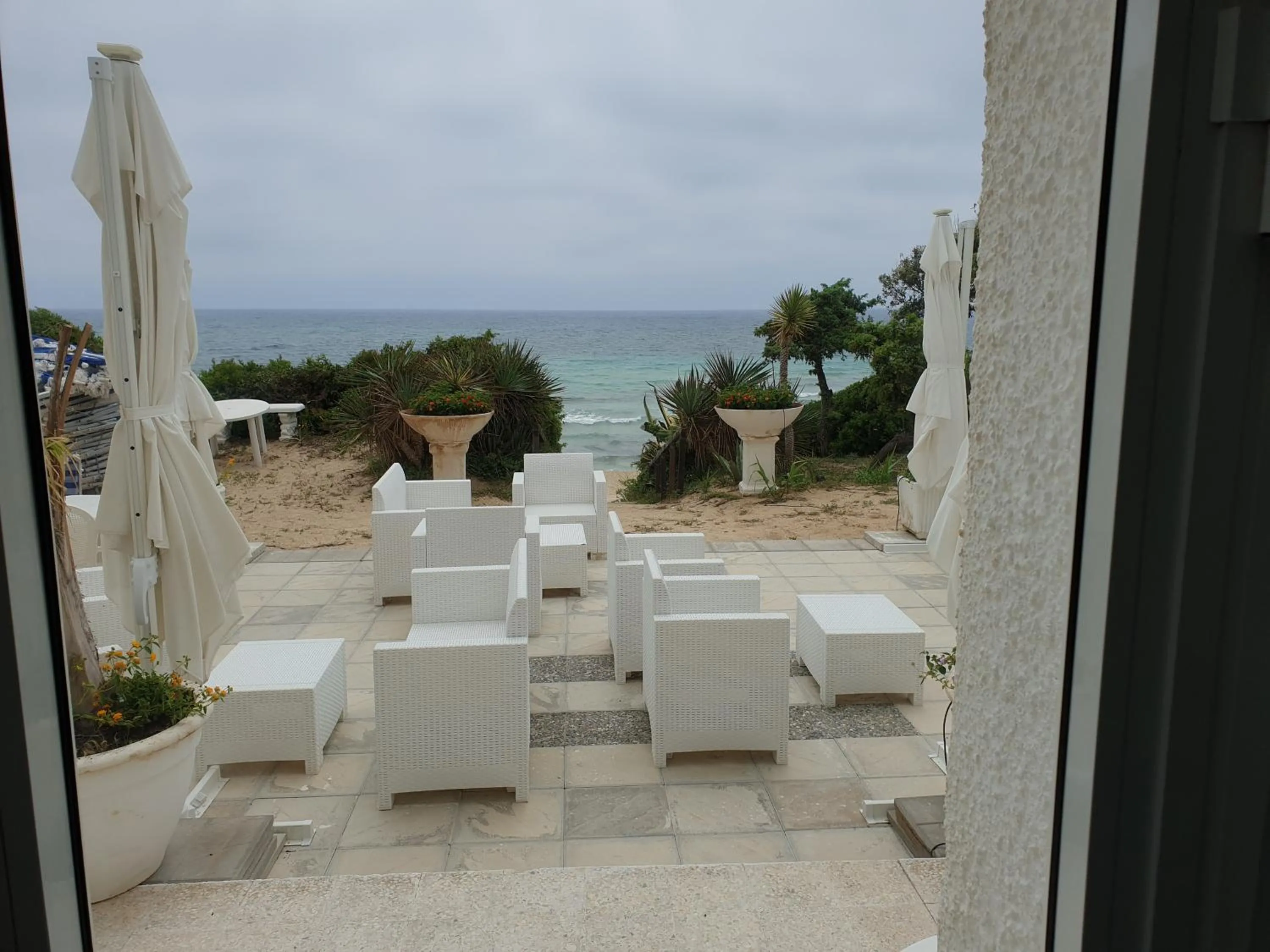 Patio in Hotel Caraibisiaco sul mare