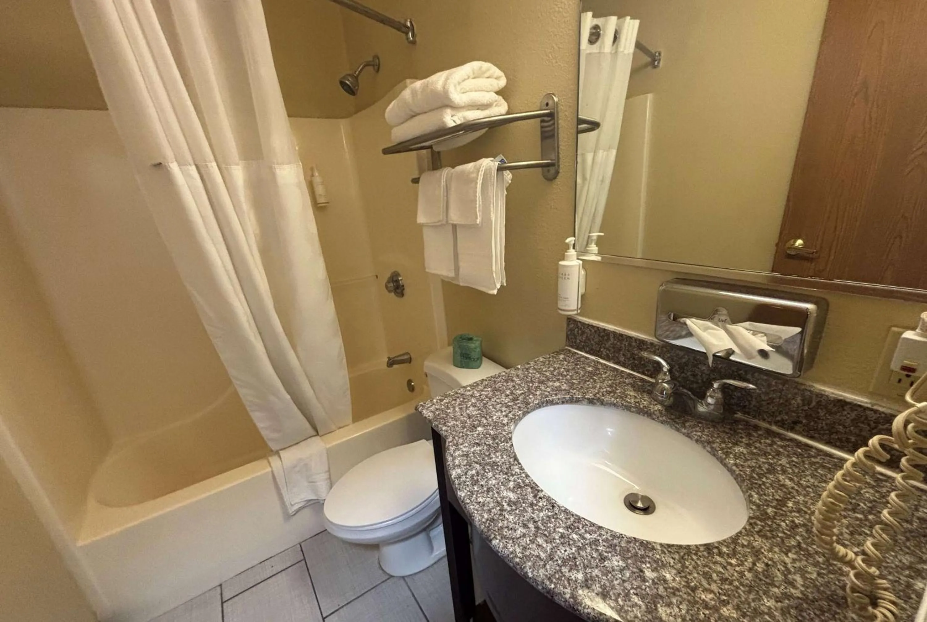 Bathroom in Super 8 by Wyndham Pontoon Beach IL/St. Louis MO Area