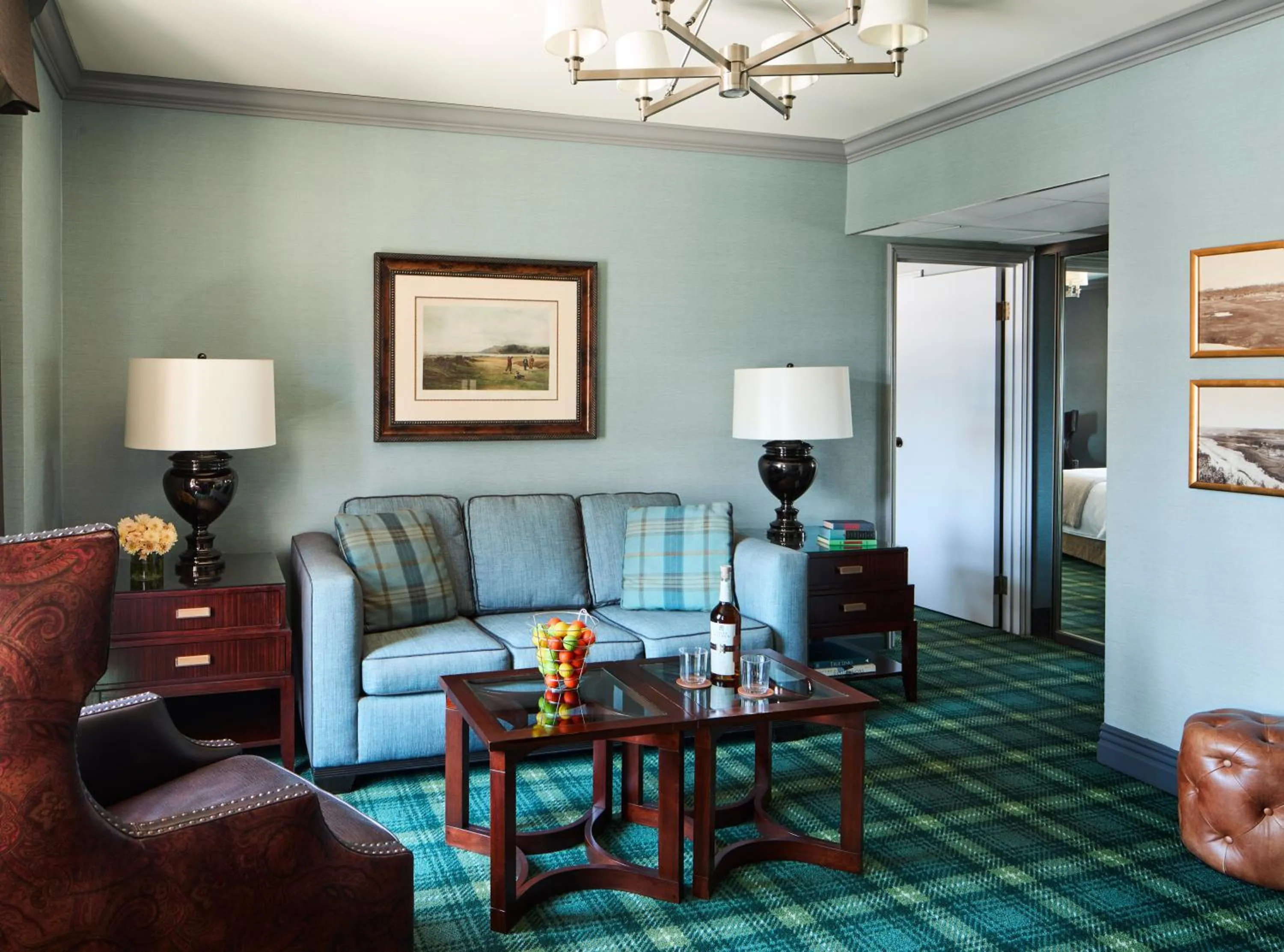 Living room in Los Angeles Athletic Club