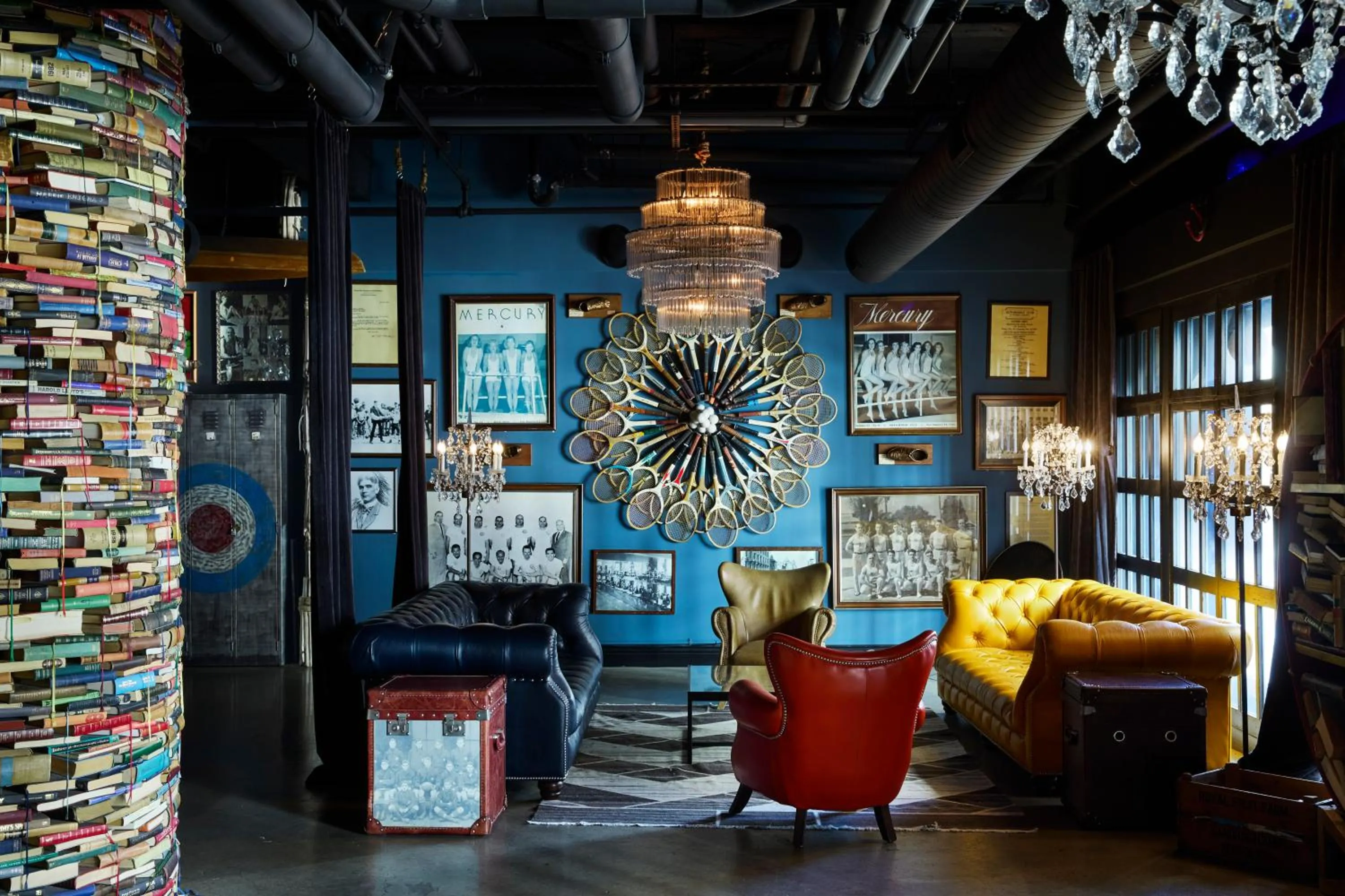 Seating area in Los Angeles Athletic Club