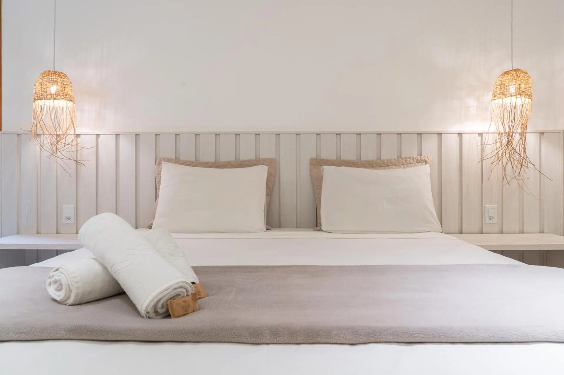 Bed in Pousada Porto Fino