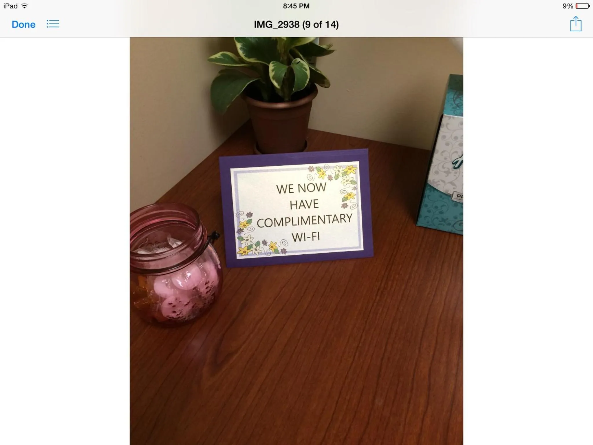 Decorative detail in Northeaster Motel