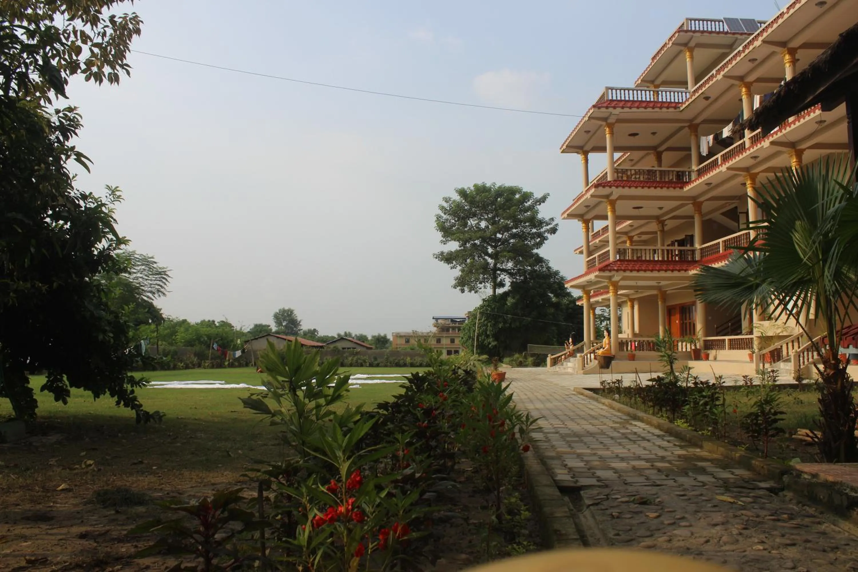 Property building in Chitwan Forest Resort with swimming pool , Chitwan National Park