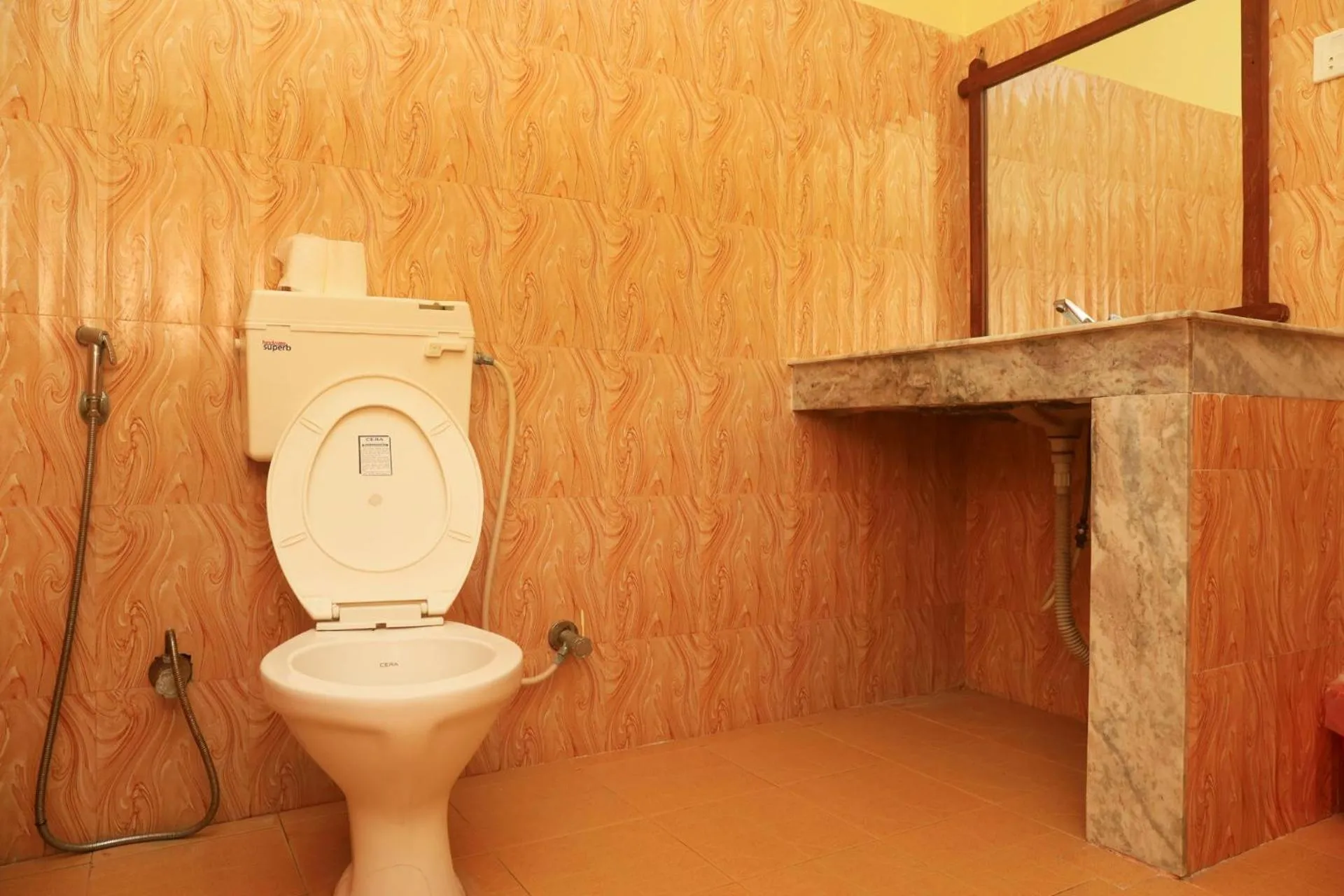 Bathroom in Chitwan Forest Resort with swimming pool , Chitwan National Park