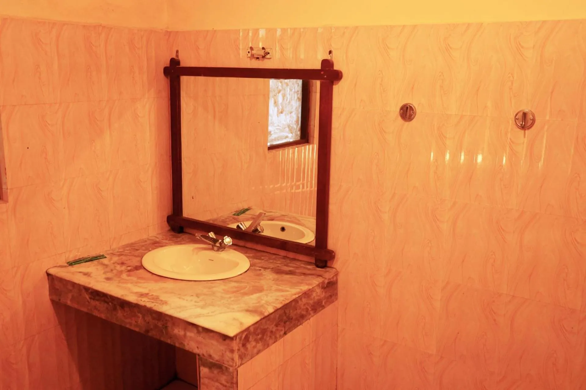 Bathroom in Chitwan Forest Resort with swimming pool , Chitwan National Park