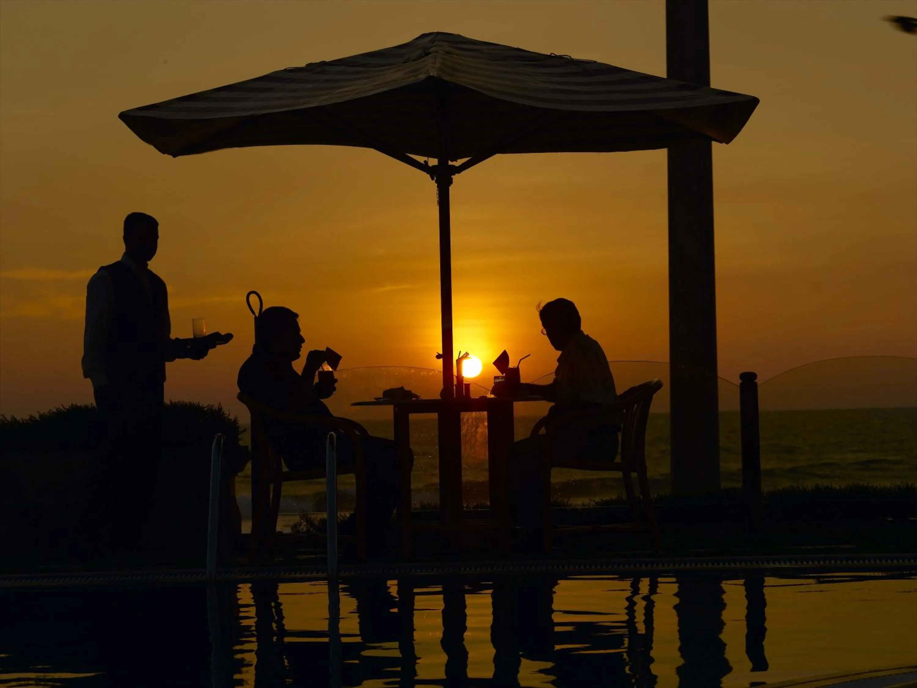 Pool view, Sunrise/Sunset in Hindustan Beach Retreat