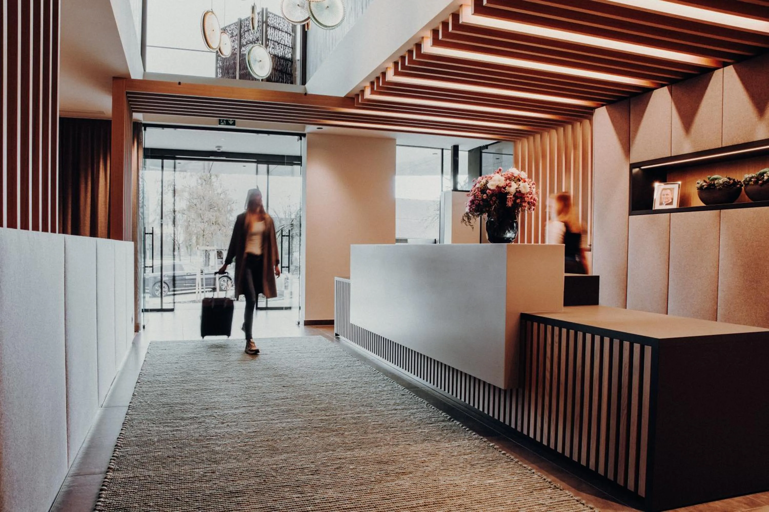 Lobby or reception in Langwies Genussherberge