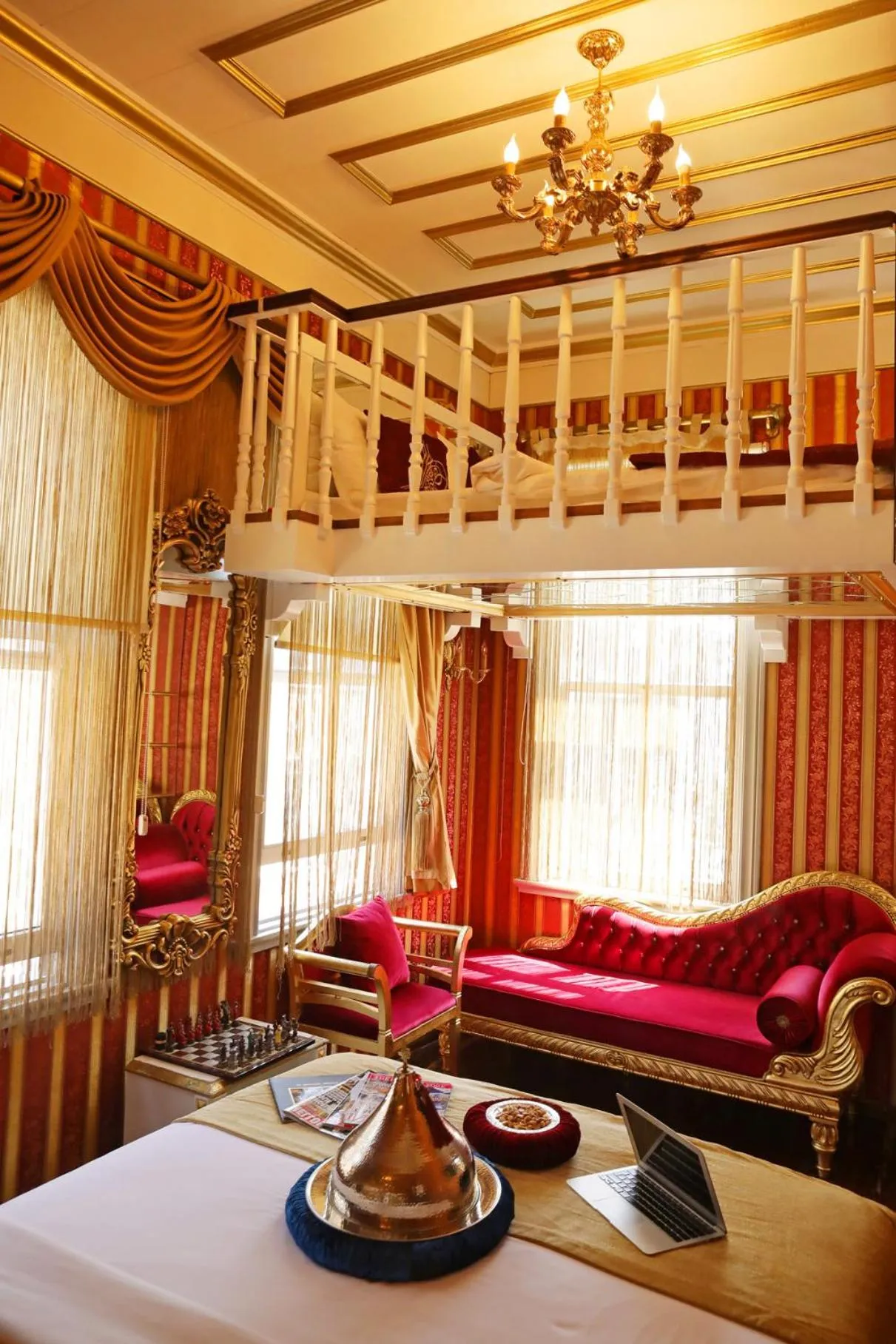 Seating area, Bed in Sultan Tughra Hotel