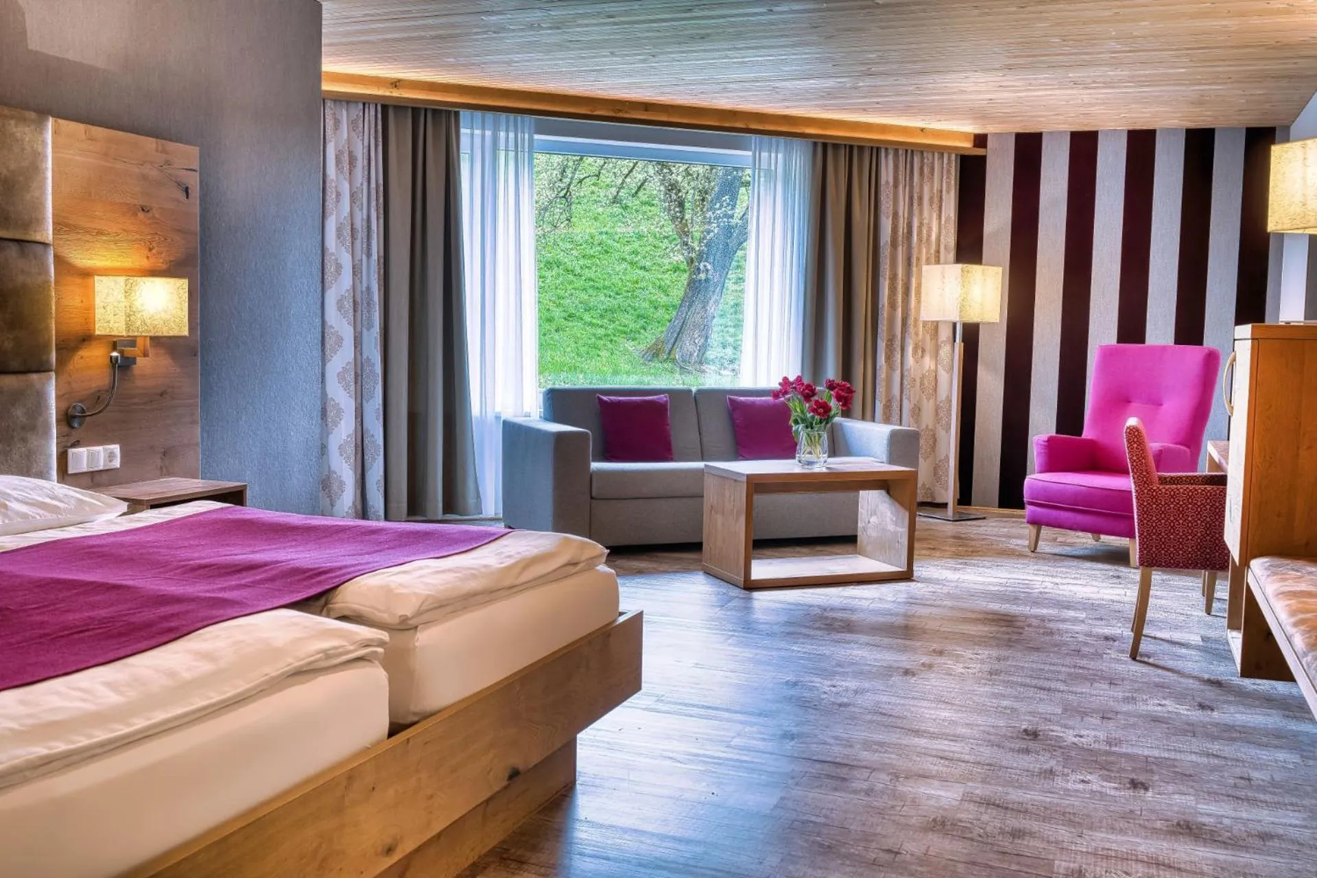 Photo of the whole room, Bed in Hotel Krone Langenegg