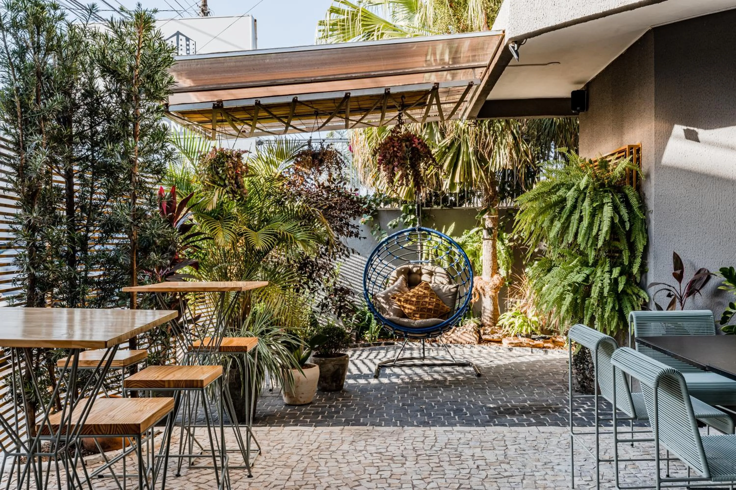 Patio in Hotel Parati Minas