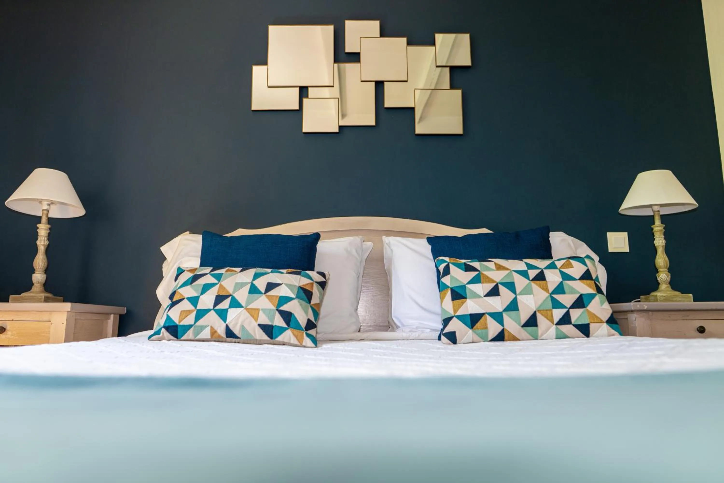 Bedroom, Bed in Hotel Les Oliviers