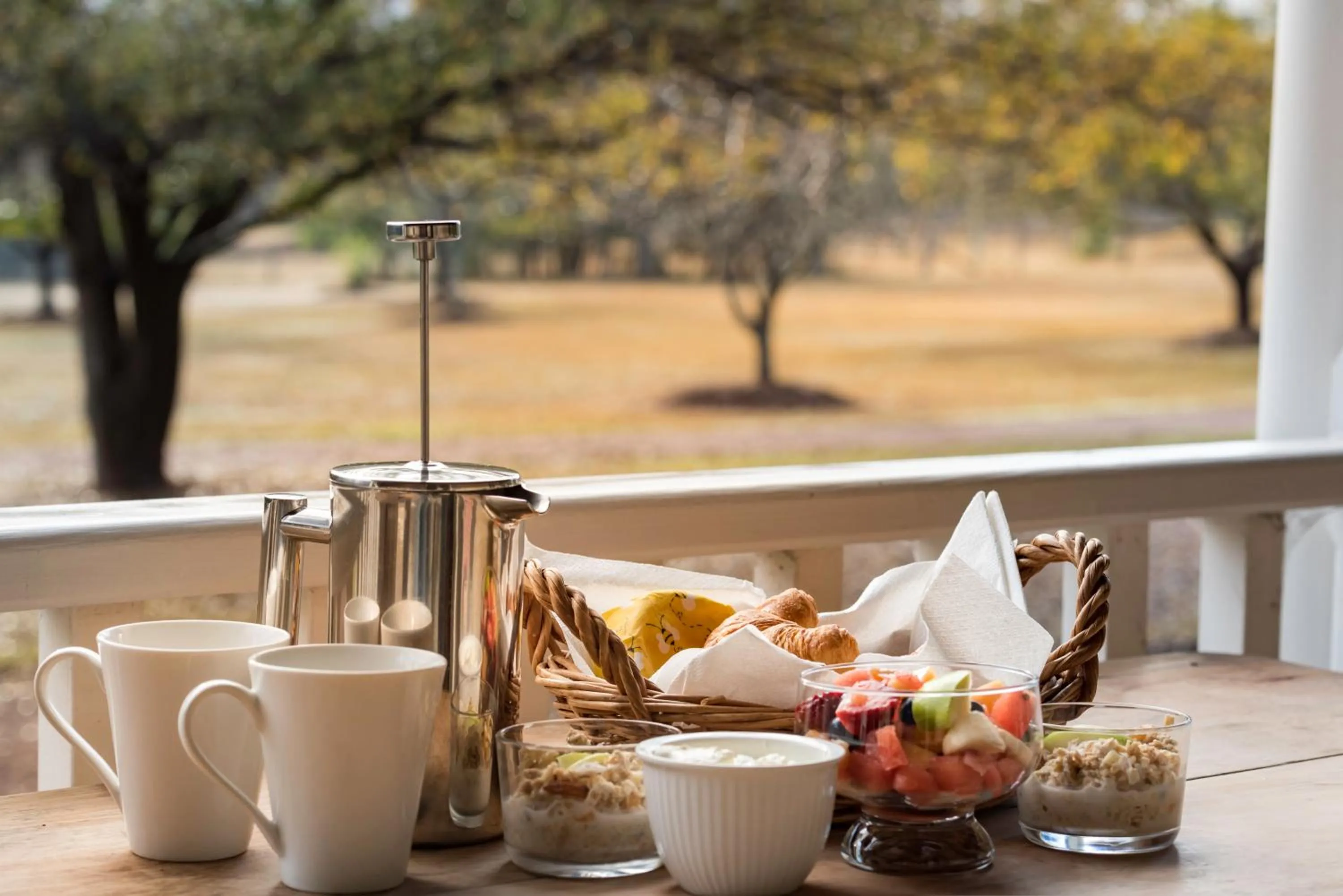 Breakfast in The Carriages Boutique Hotel and Vineyard