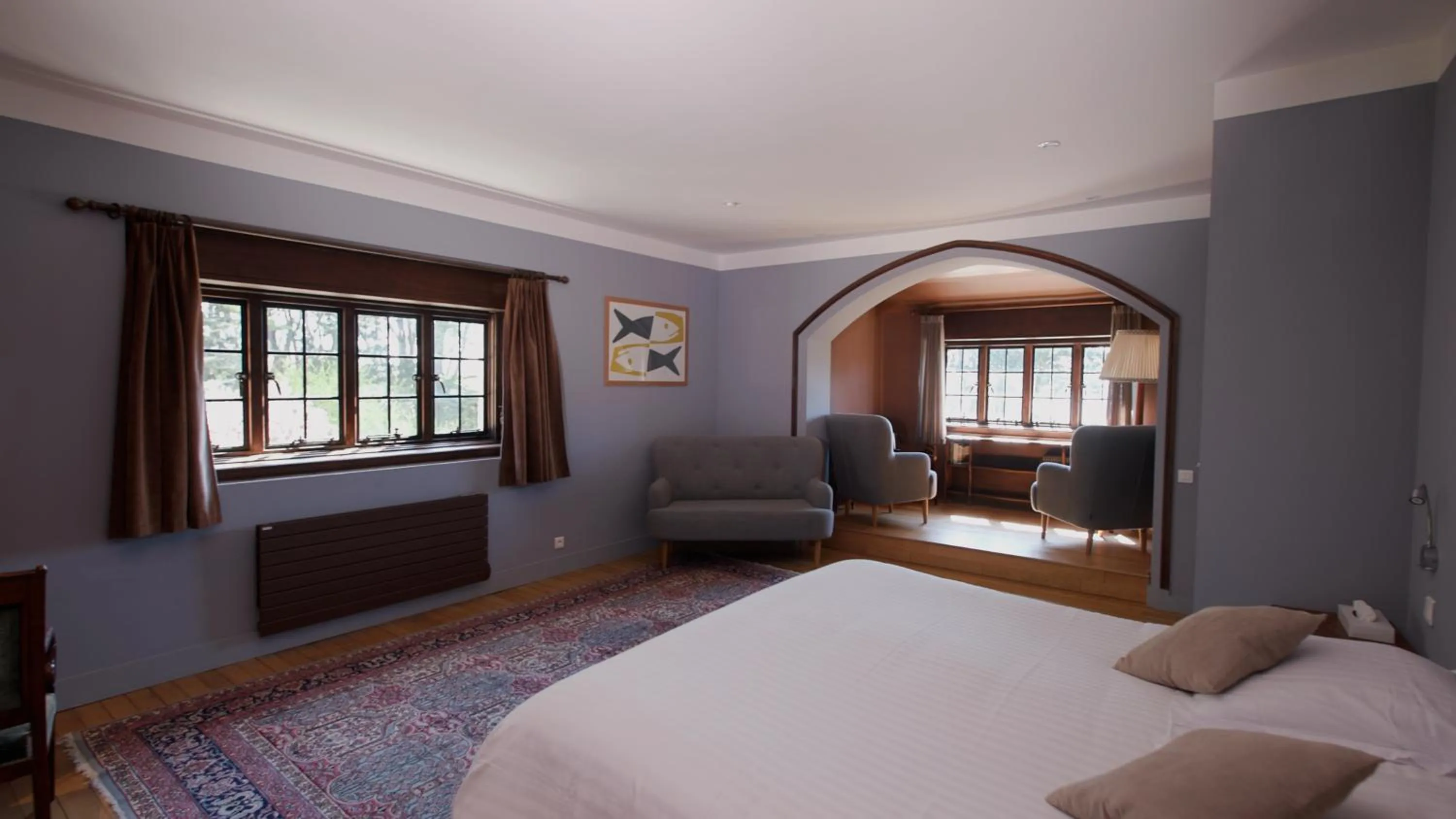 Sea view, Bed in Manoir Dalmore