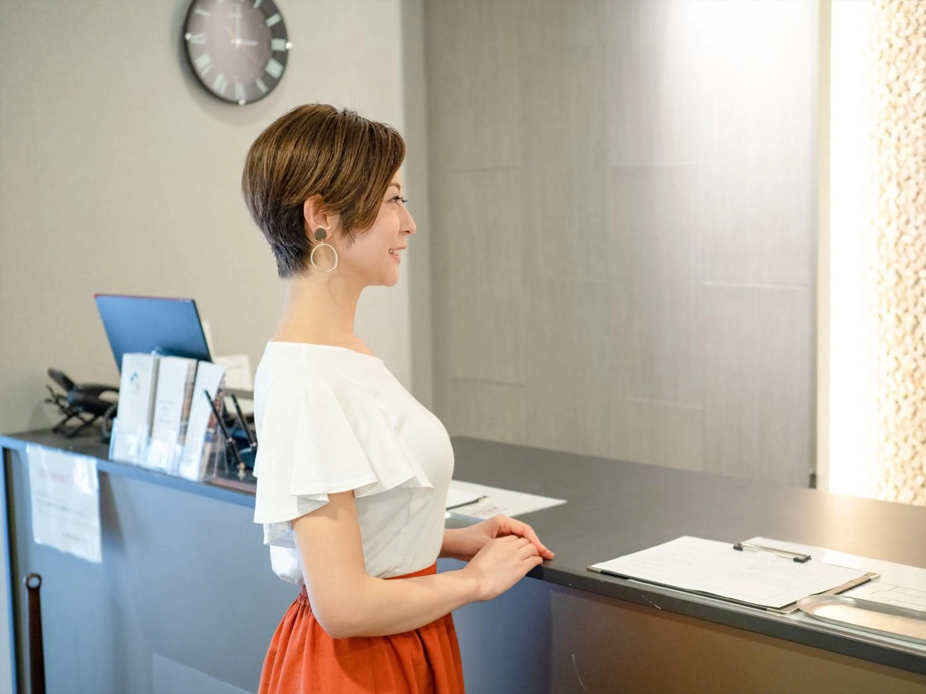 Lobby or reception in LEO YU Capsule Hotel Nishifunabashi