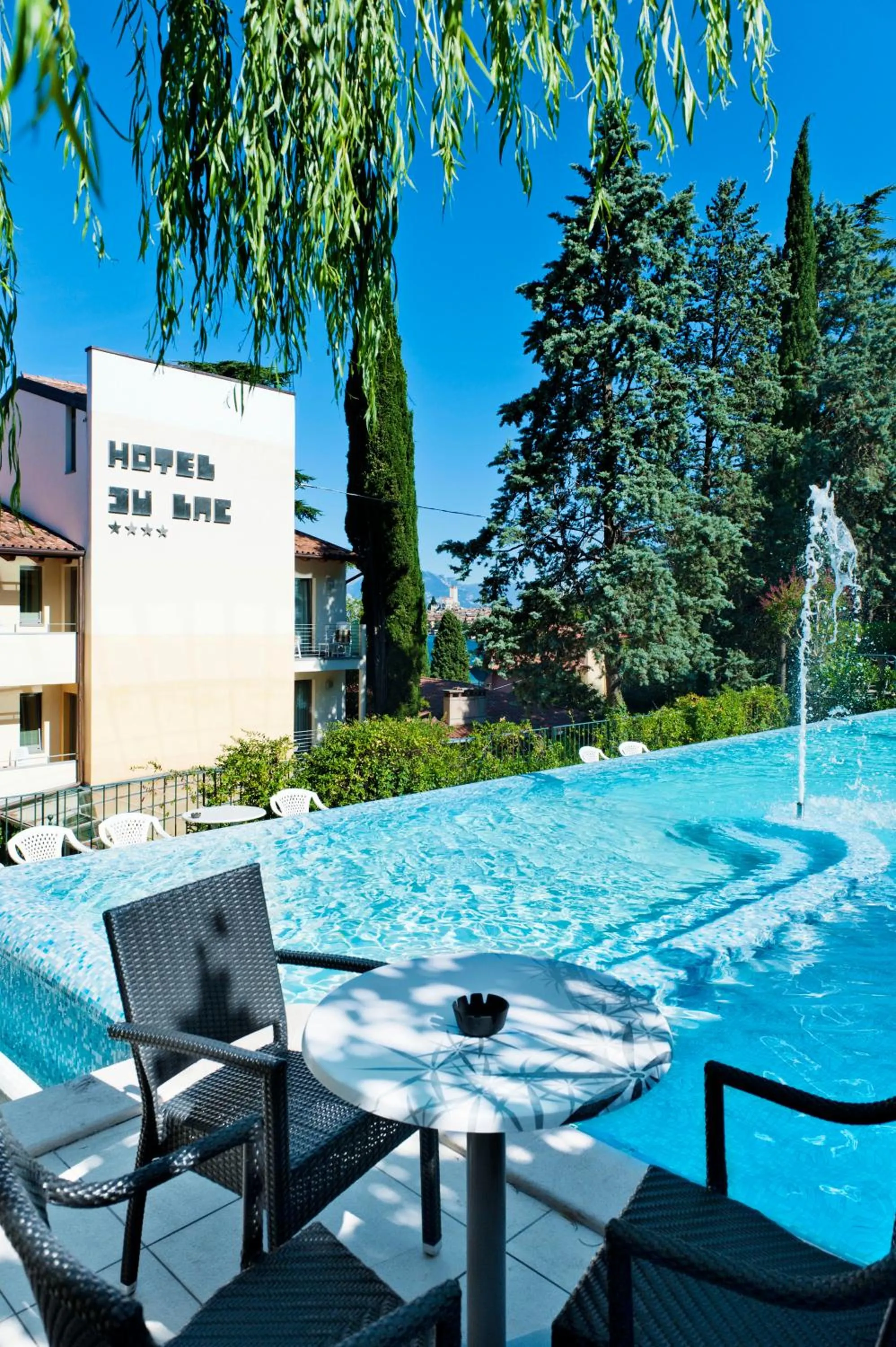 Garden in Beach Hotel Du Lac Malcesine