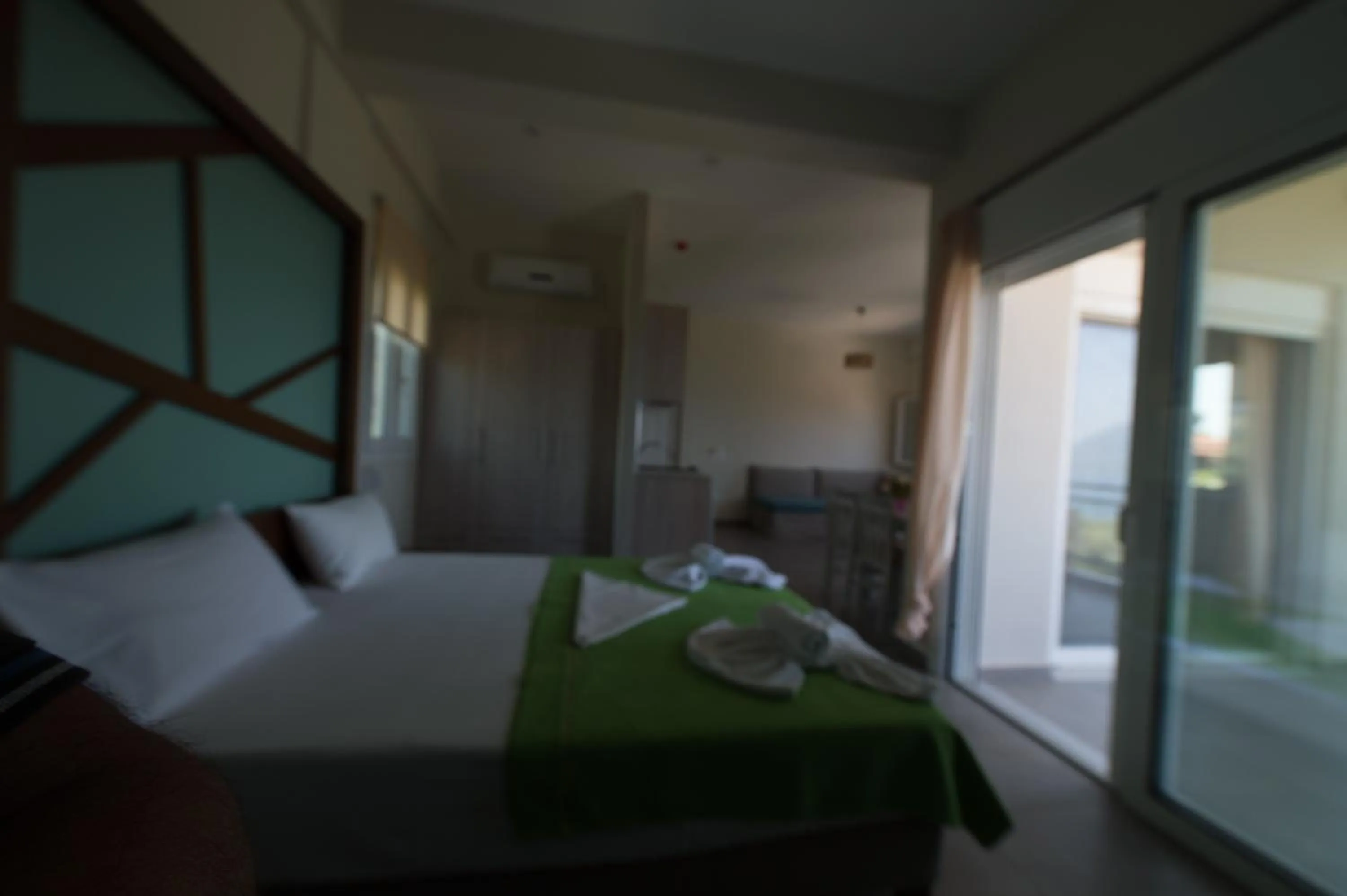 Balcony/Terrace, Bed in Thesmos Village