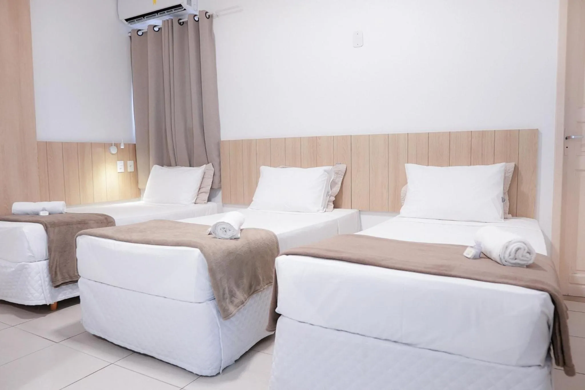 Bed in Pousada Areia do Forte