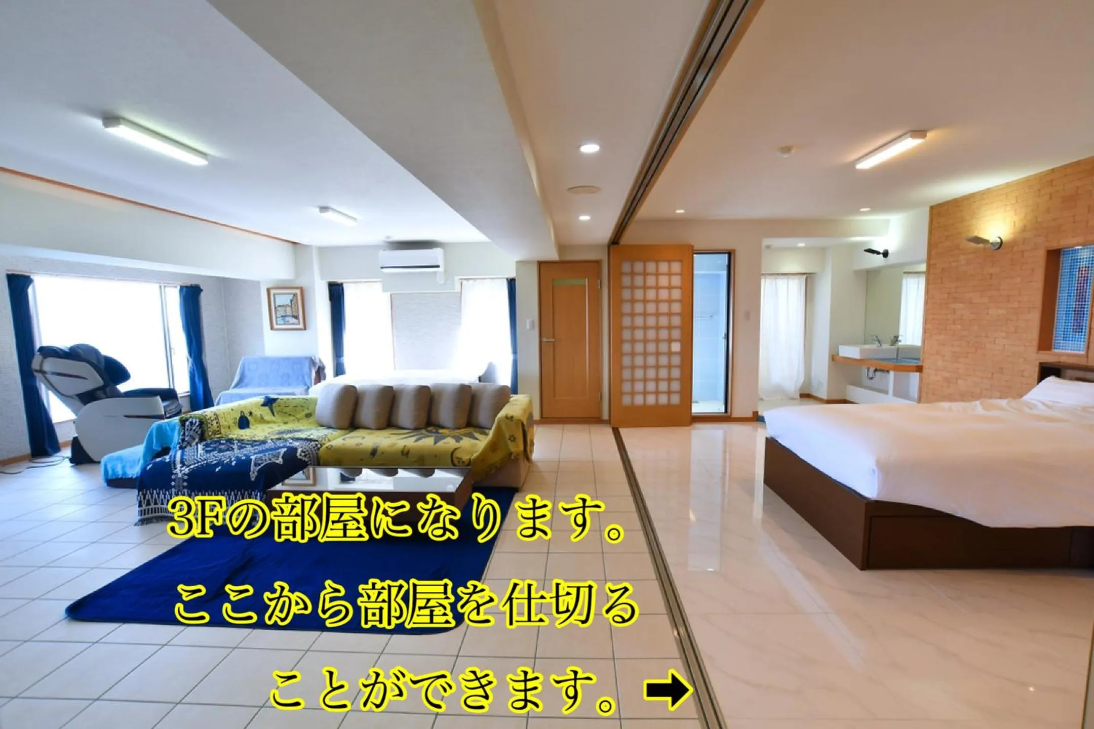 Photo of the whole room, Bed in Mujuan