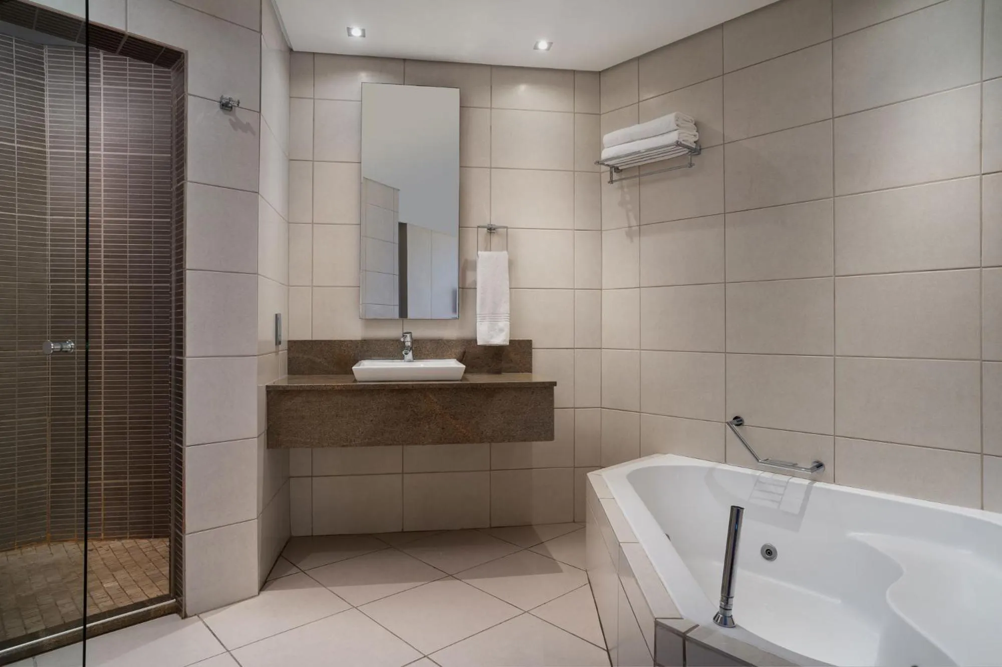 Bathroom in Premier Hotel East London ICC