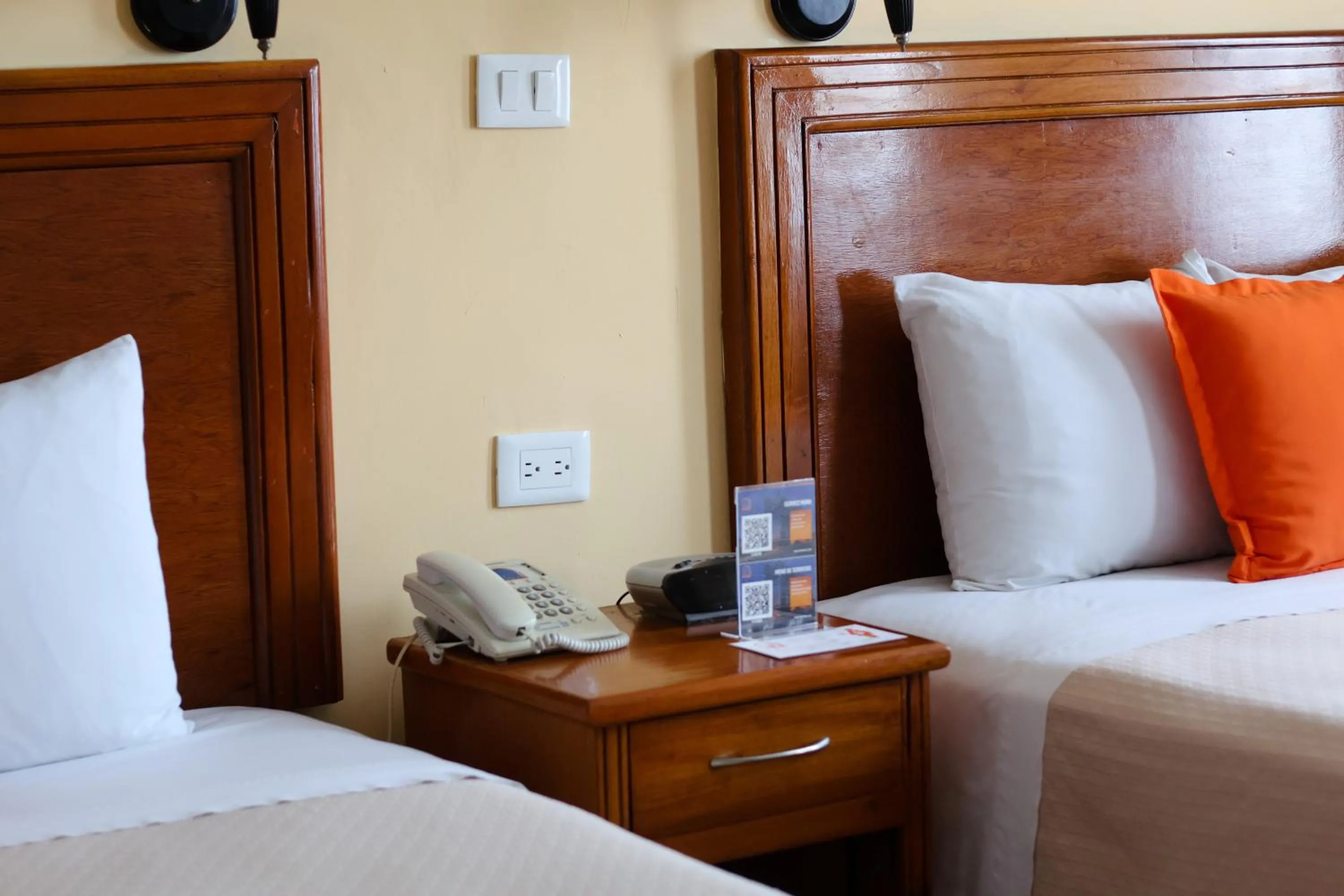 Bed in Hotel Báez Carrizal