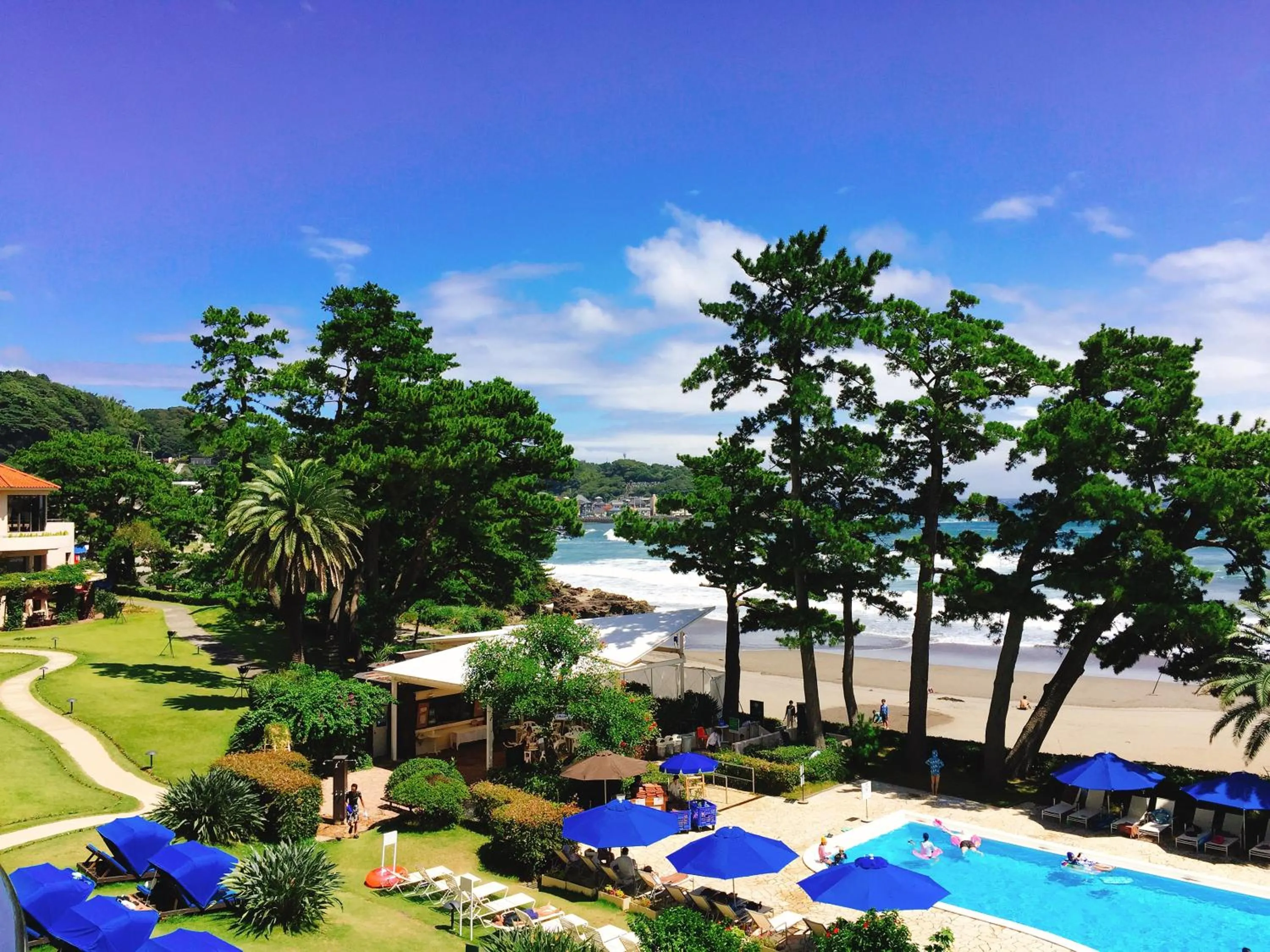 Pool view in Izu Imaihama Tokyu Hotel