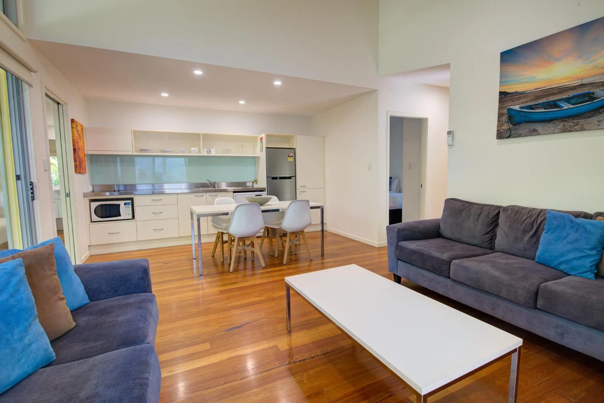 Living room in Mobys Beachside Retreat