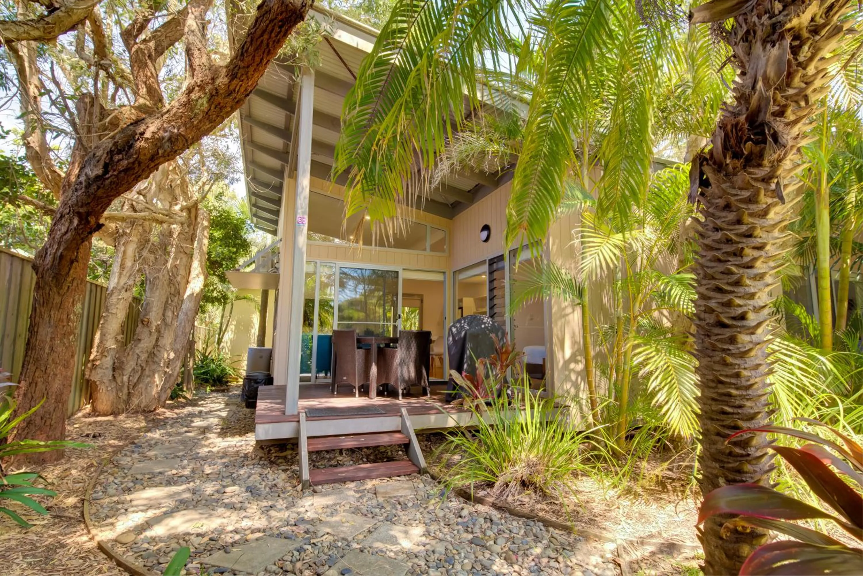 Patio in Mobys Beachside Retreat