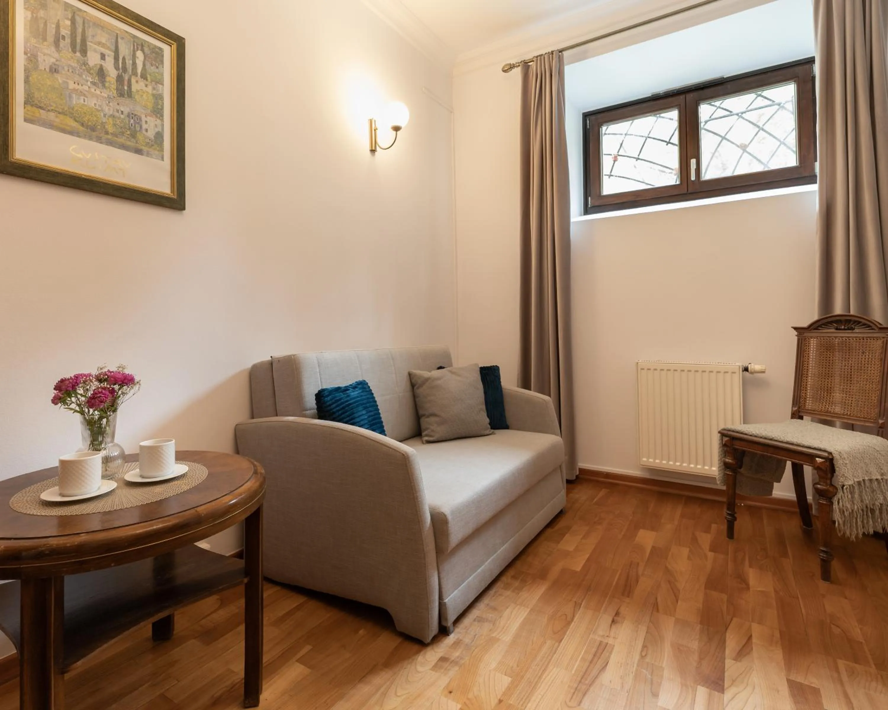 Living room, Bed in Pałac w Małkowie