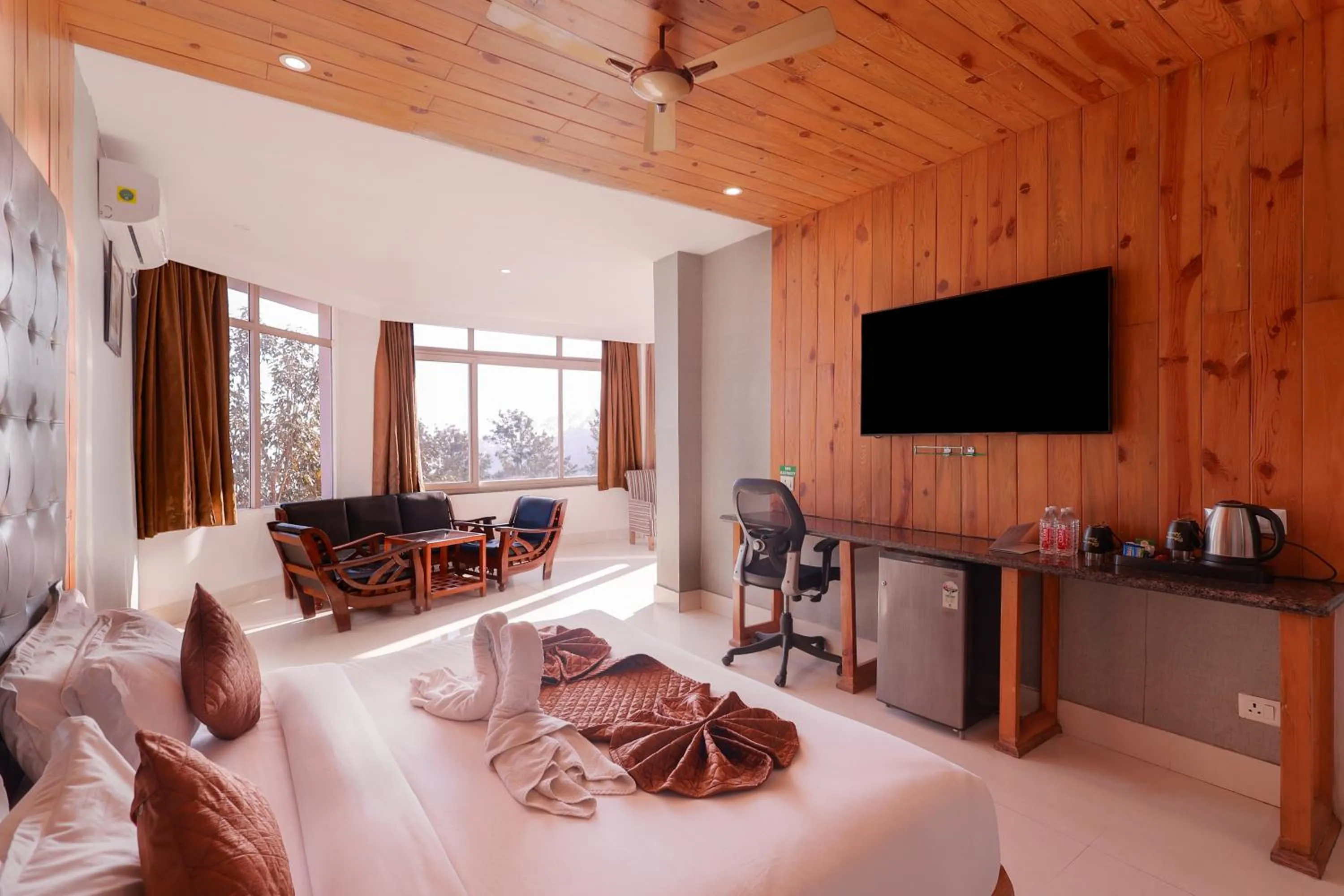 Bed in Blue Pine Resort