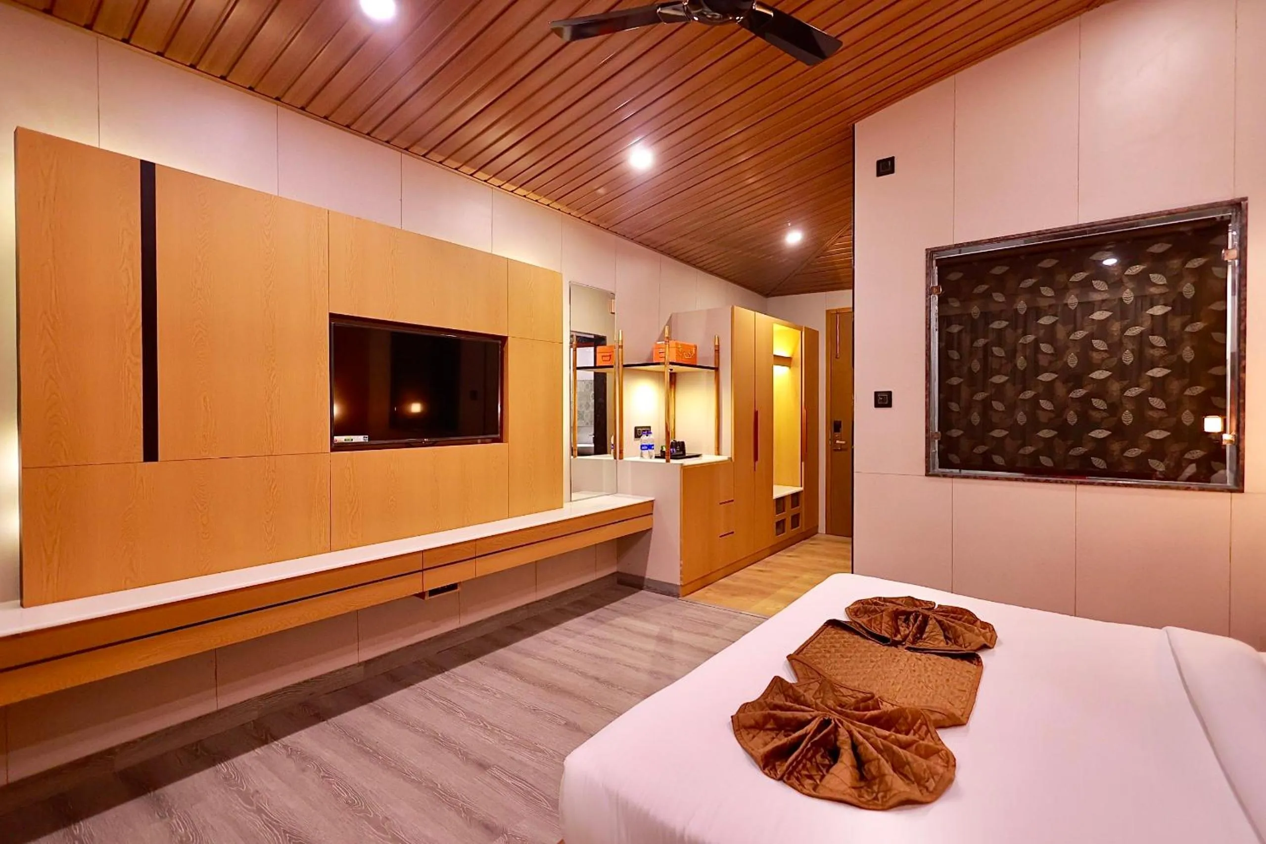 Bed in Blue Pine Resort