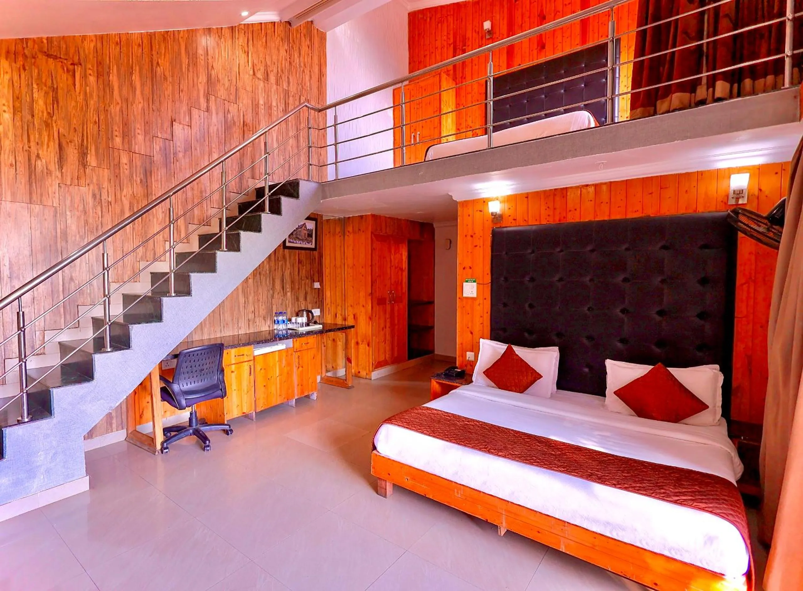 Bed in Blue Pine Resort