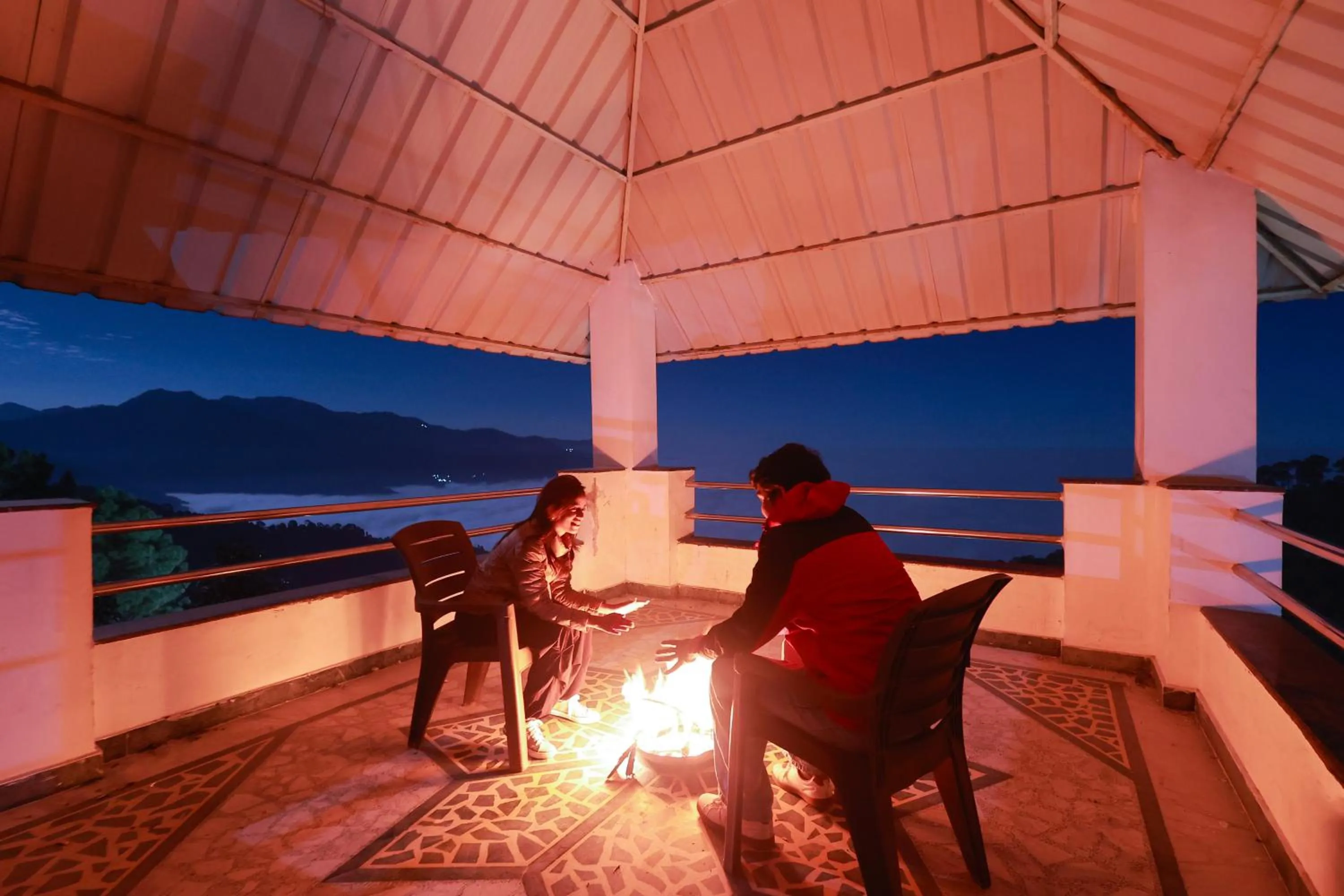 fireplace in Blue Pine Resort