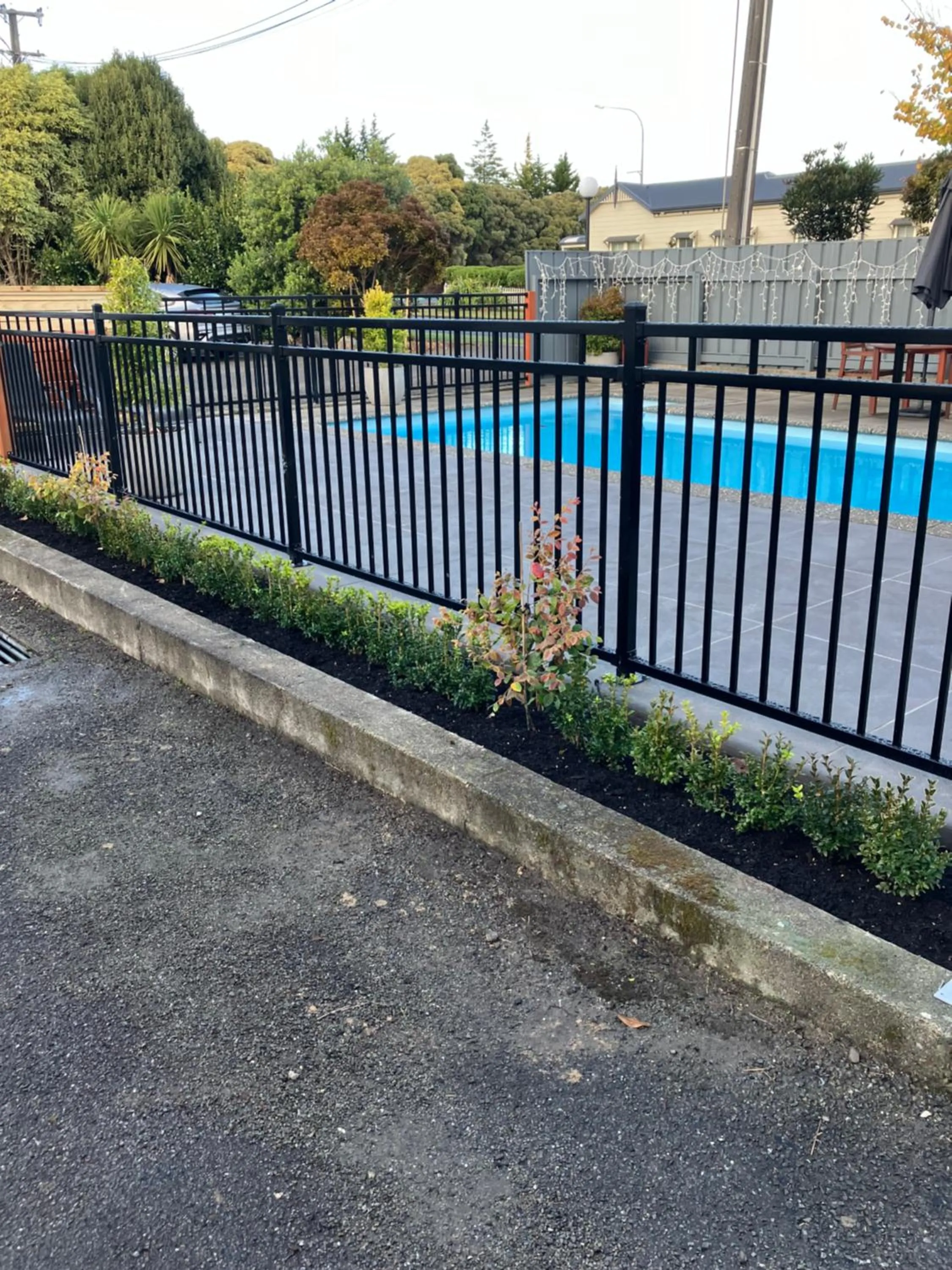 Pool view in Kapiti Gateway Motel
