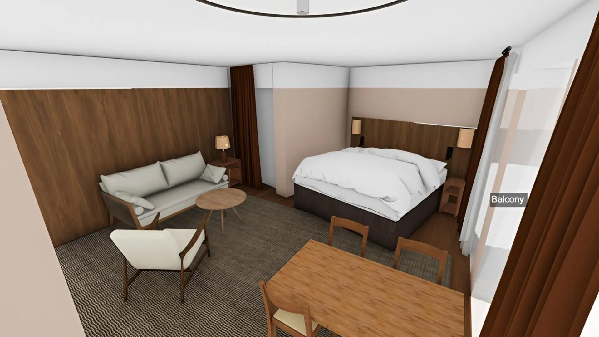 Bed in Hotel The Exchange