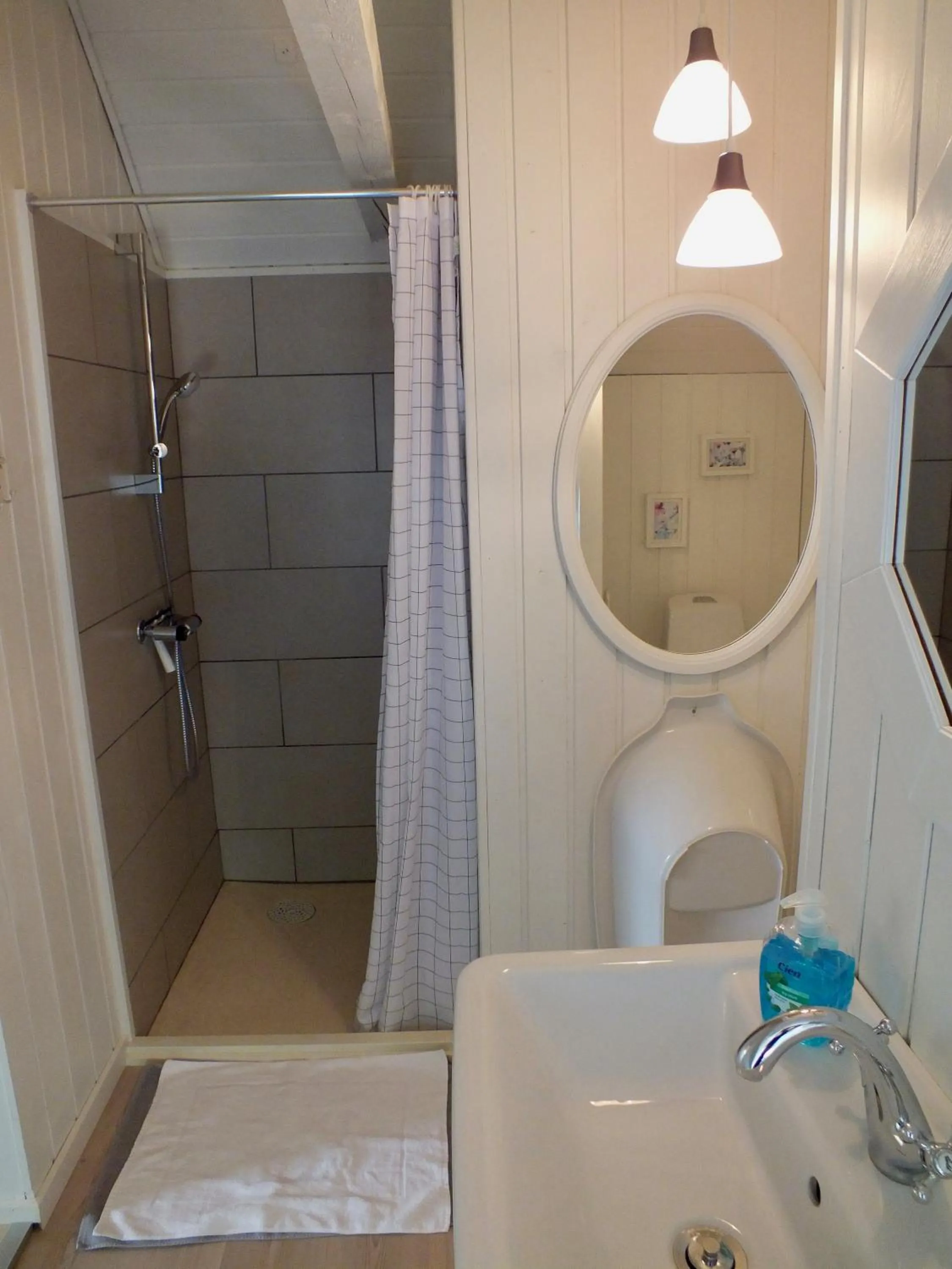 Shower in Pension Lærkelill