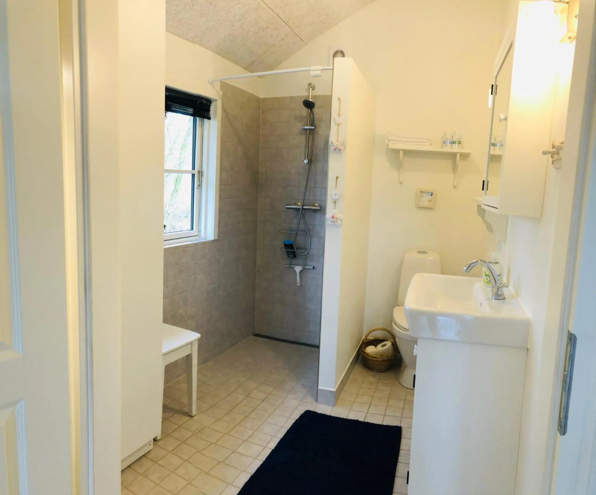 Shower in Pension Lærkelill